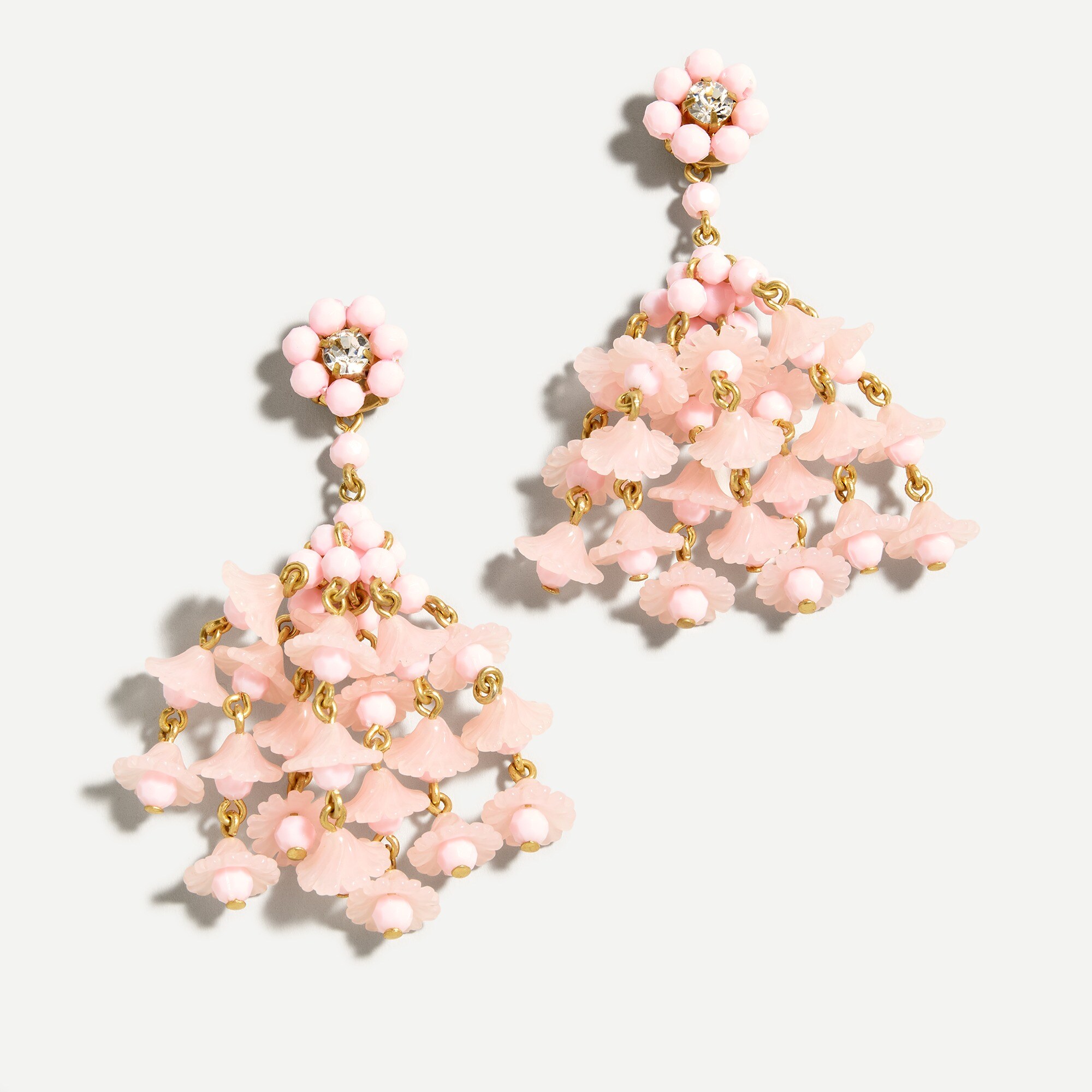 Floating flowers tassel earrings