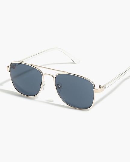 mens Square-frame aviator sunglasses