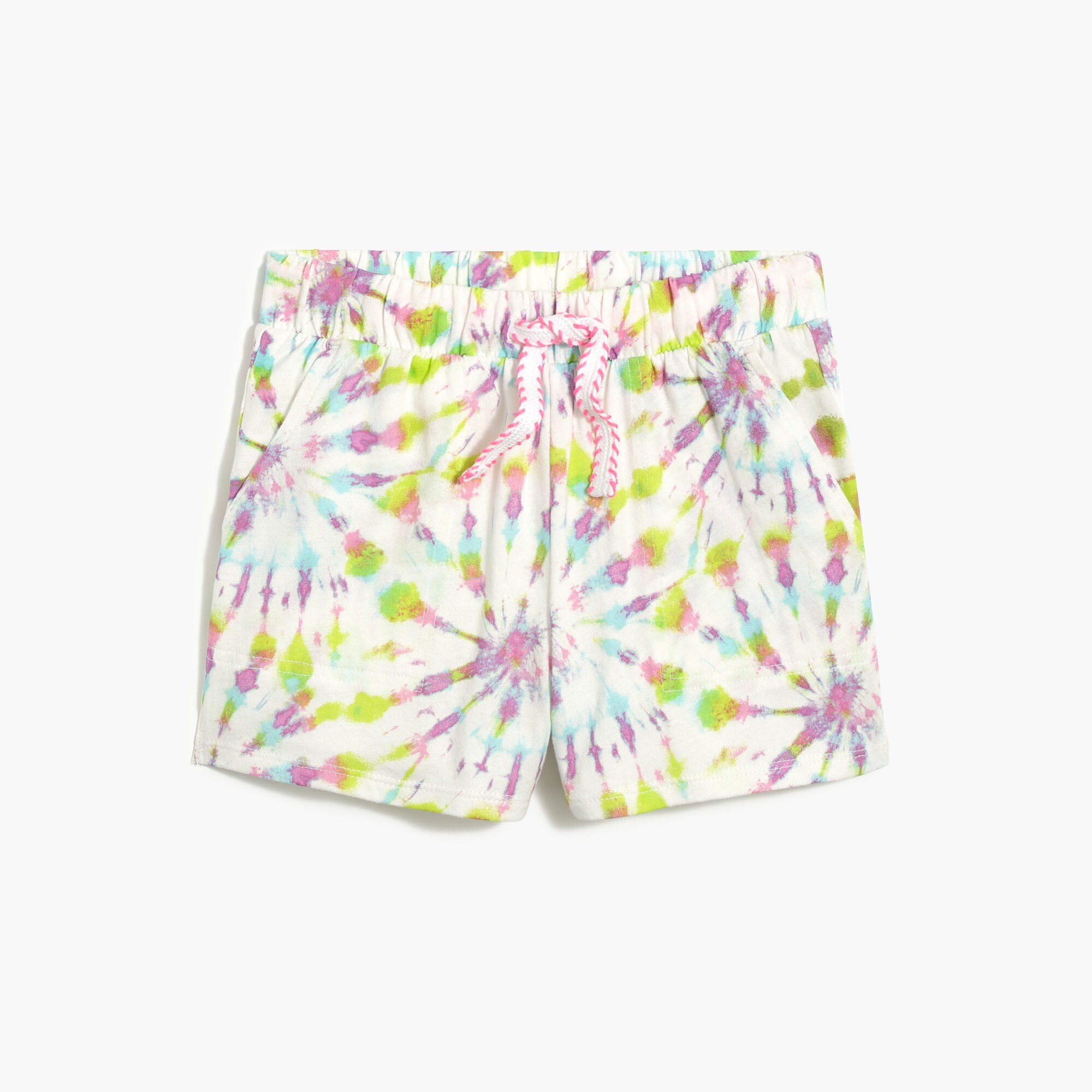 Girls' knit drawsting short