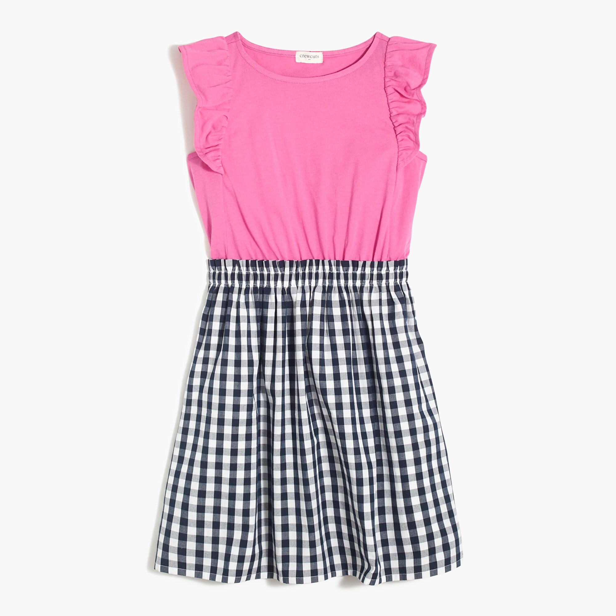 Girls' mixed media dress