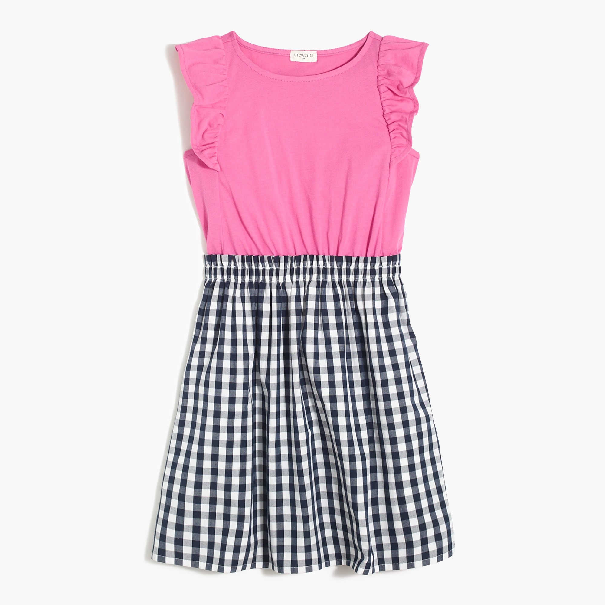 Girls' mixed media dress