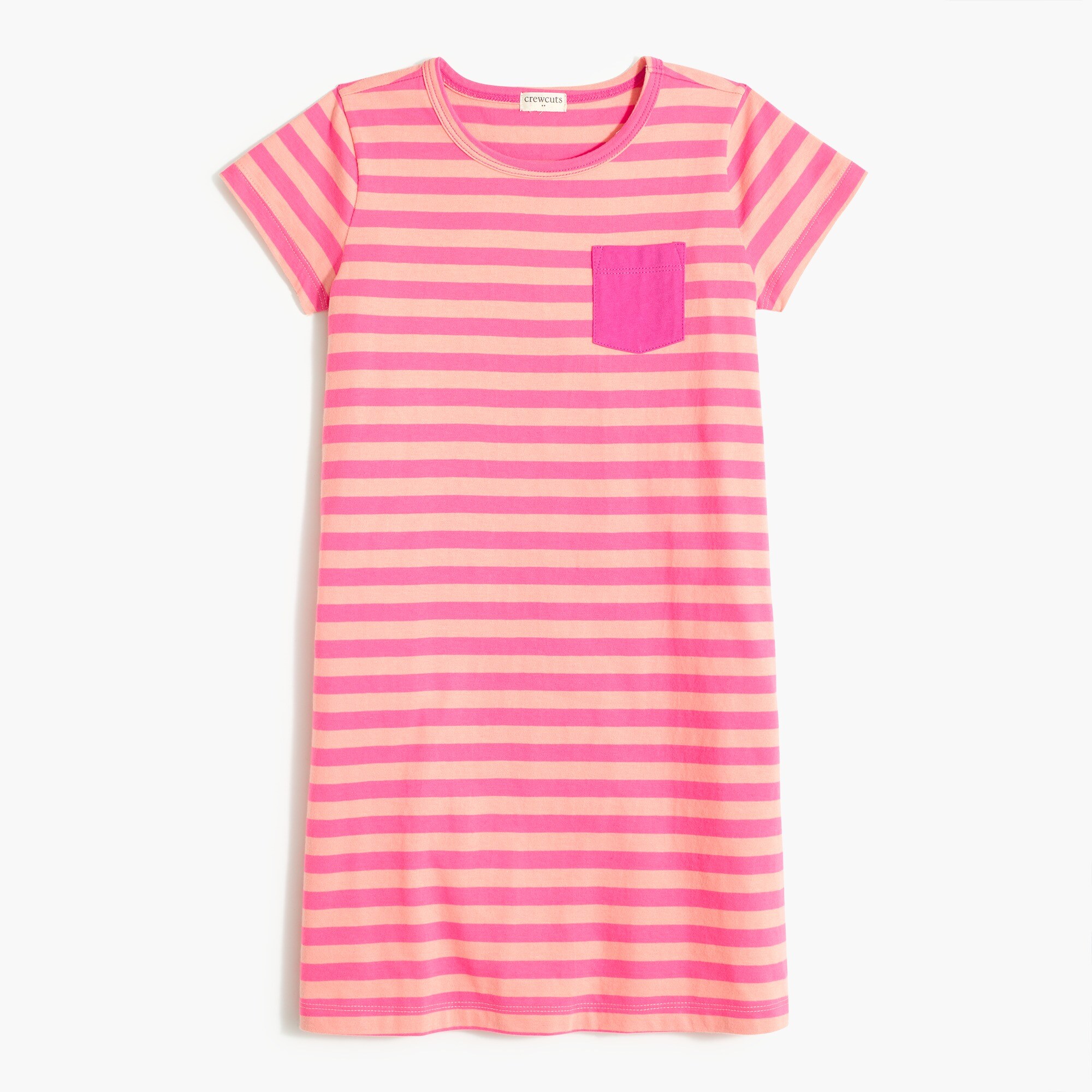 Girls' T-shirt pocket dress