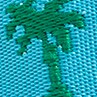 Embroidered flip-flops POOL BLUE LOBSTER 