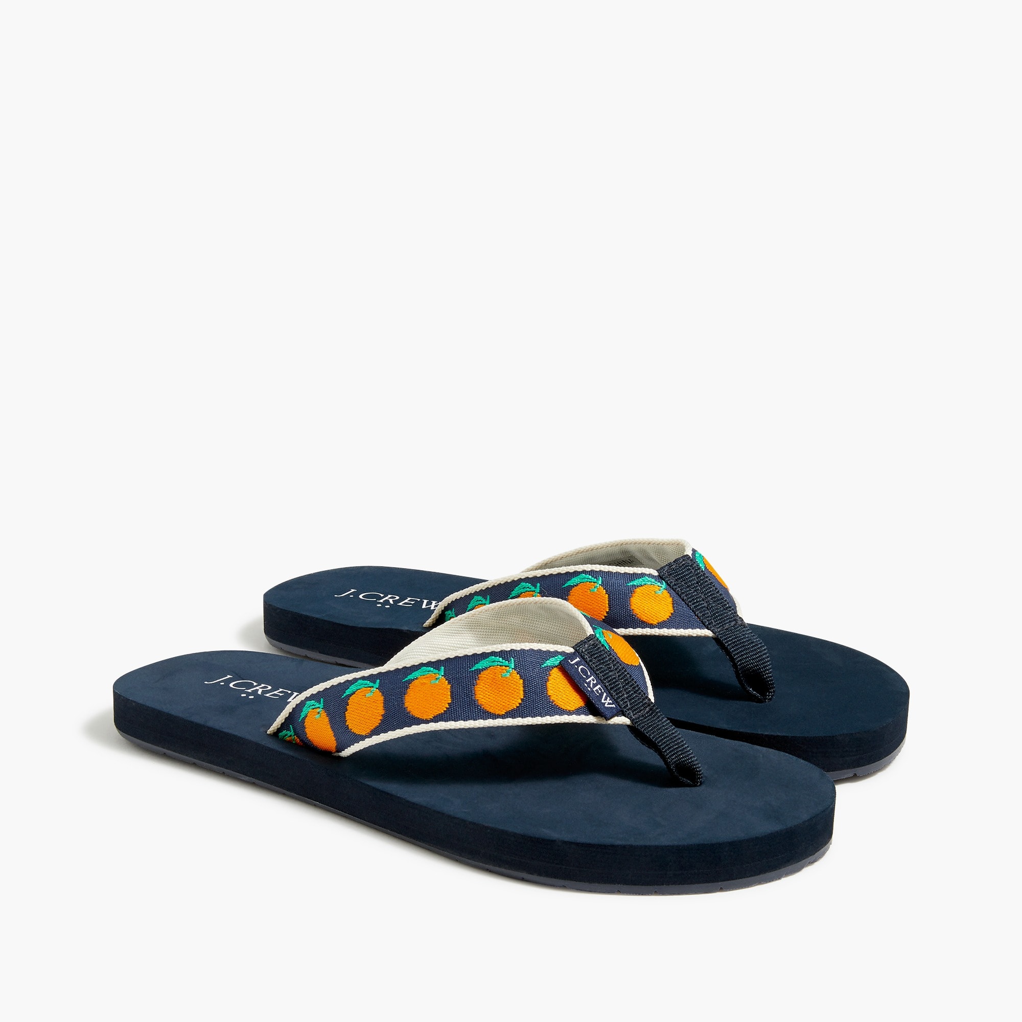 J.Crew Factory Embroidered Flipflops For Women