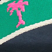 Embroidered flip-flops POOL BLUE LOBSTER 