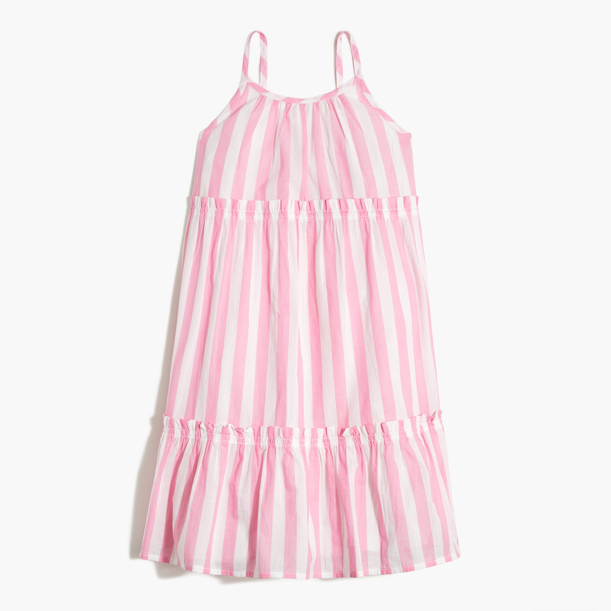 Girls' sleeveless striped cover-up tunic