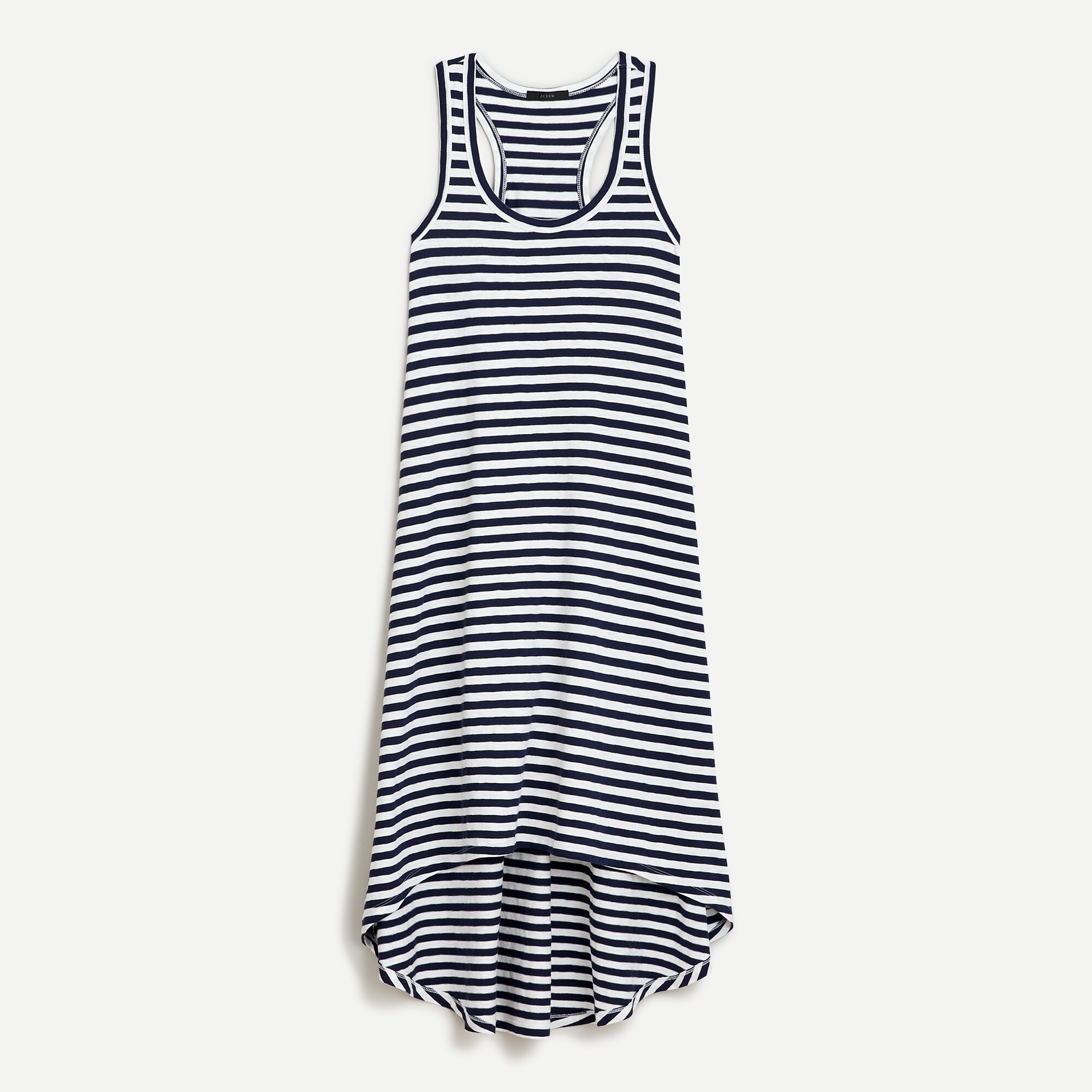 Swingy tank dress in stripe