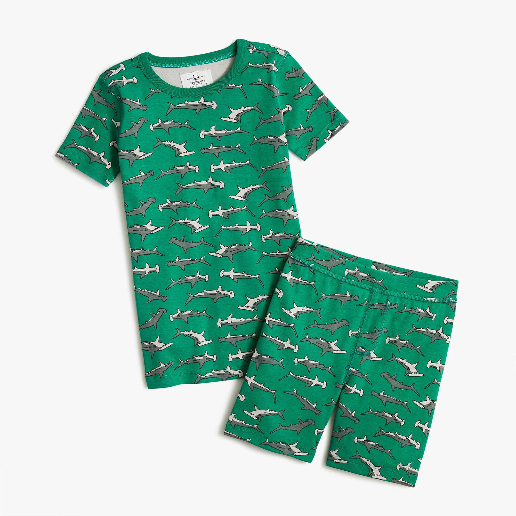 Boys' sharks short-sleeve pajama set