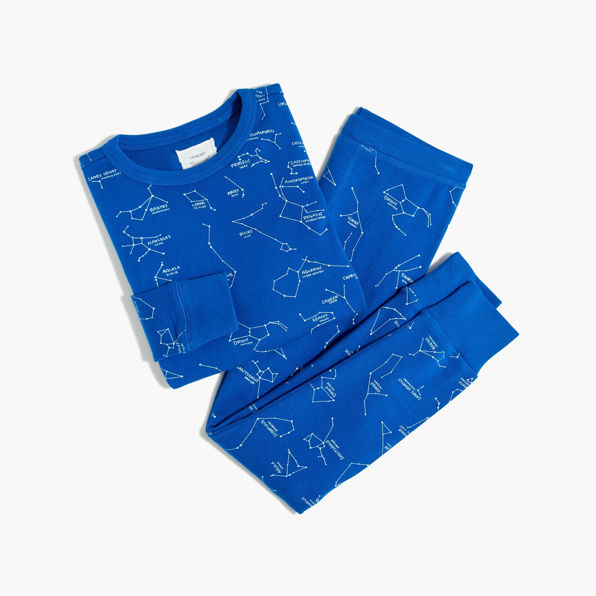 kids' constellation long-sleeve pajama set for boys