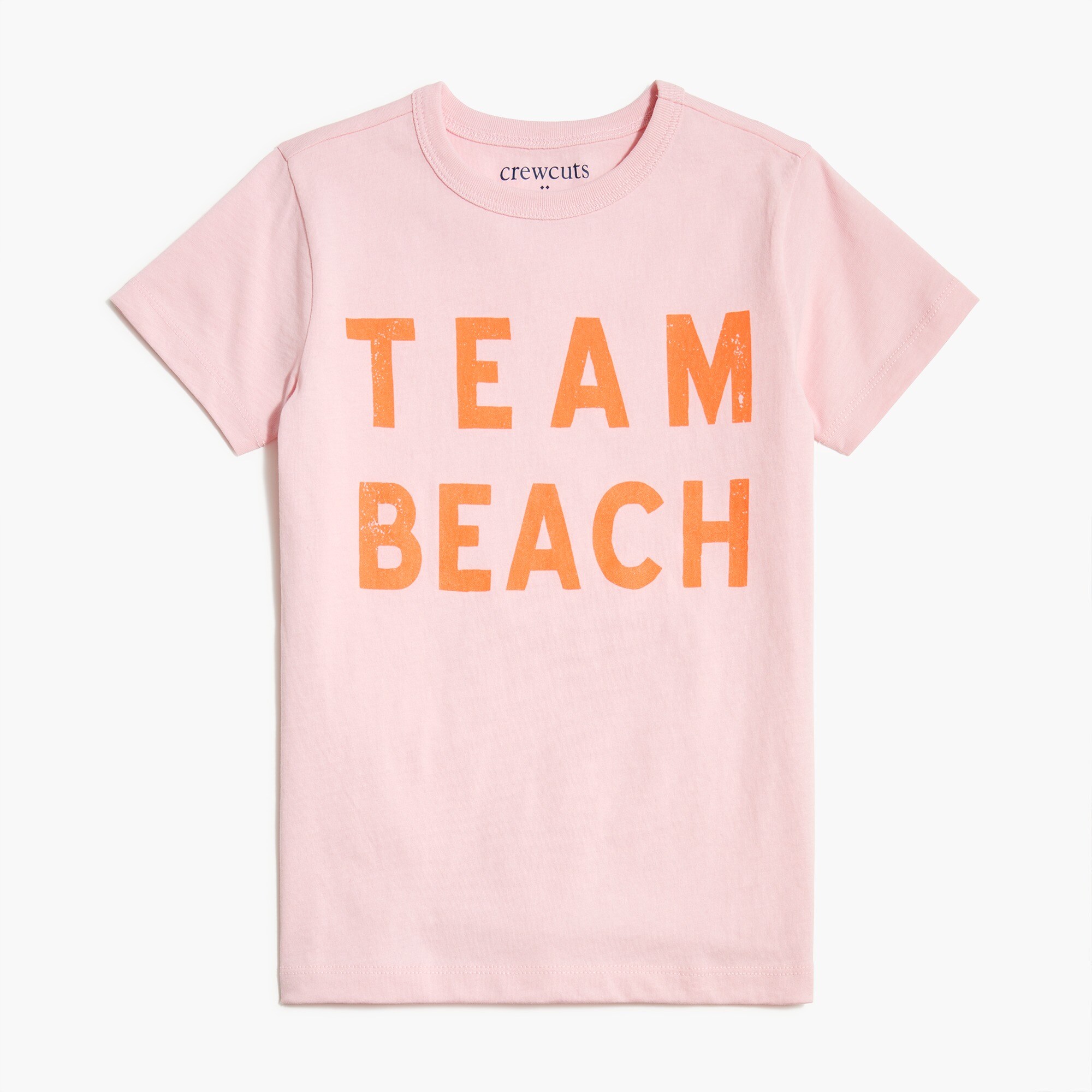 Girls' "team beach" graphic tee