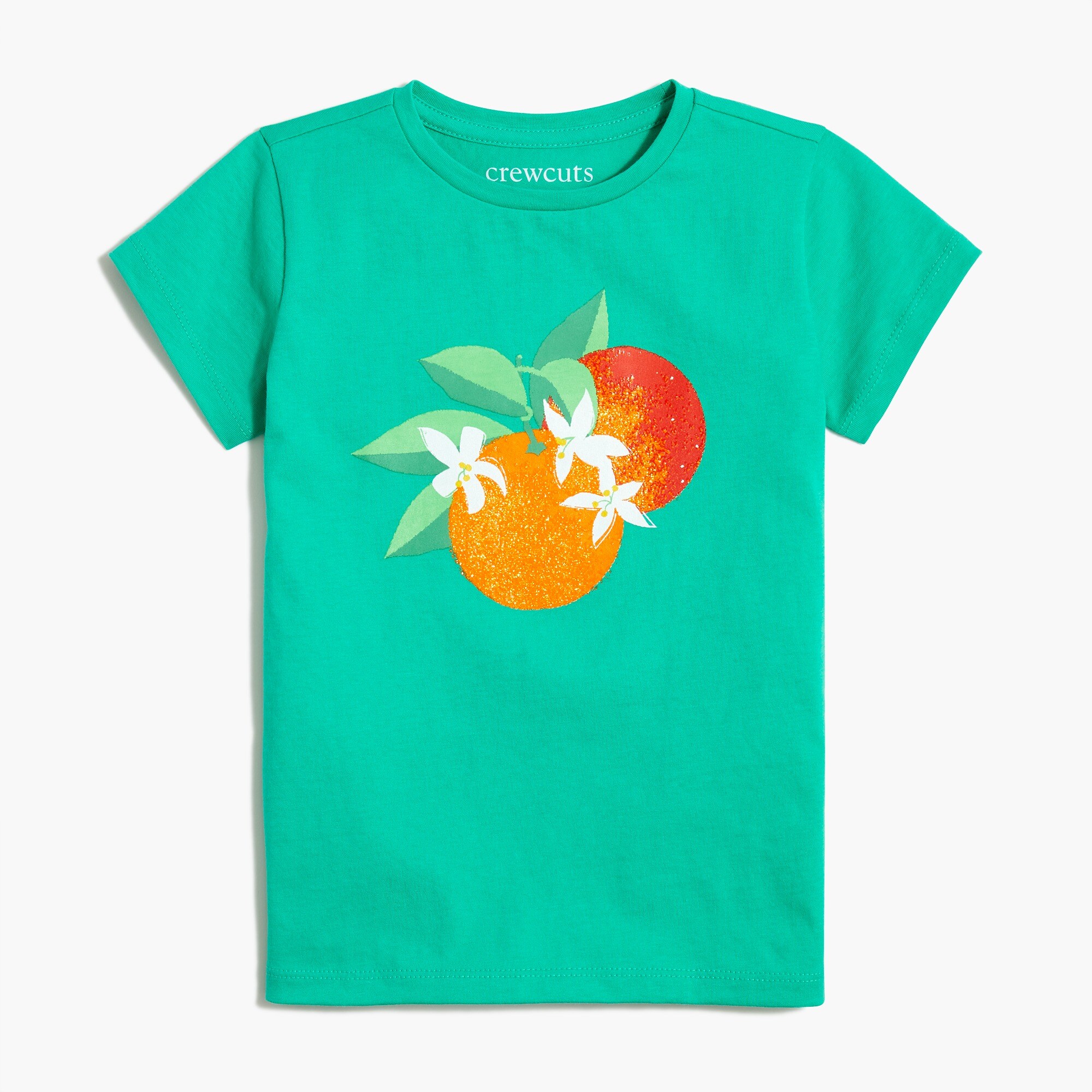 Girls' oranges graphic tee