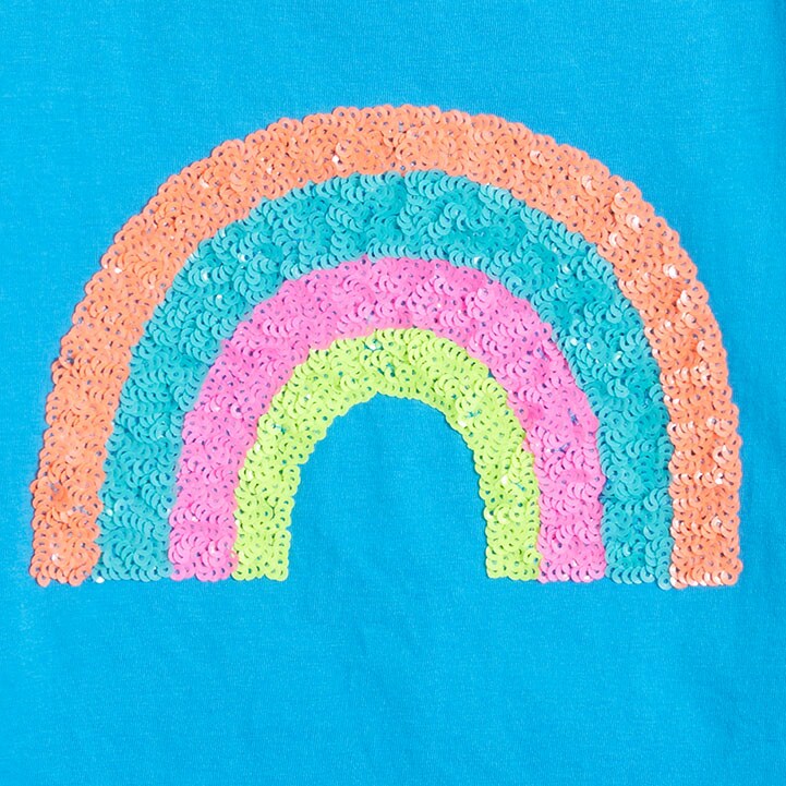 Girls' egg graphic tee NAVY 