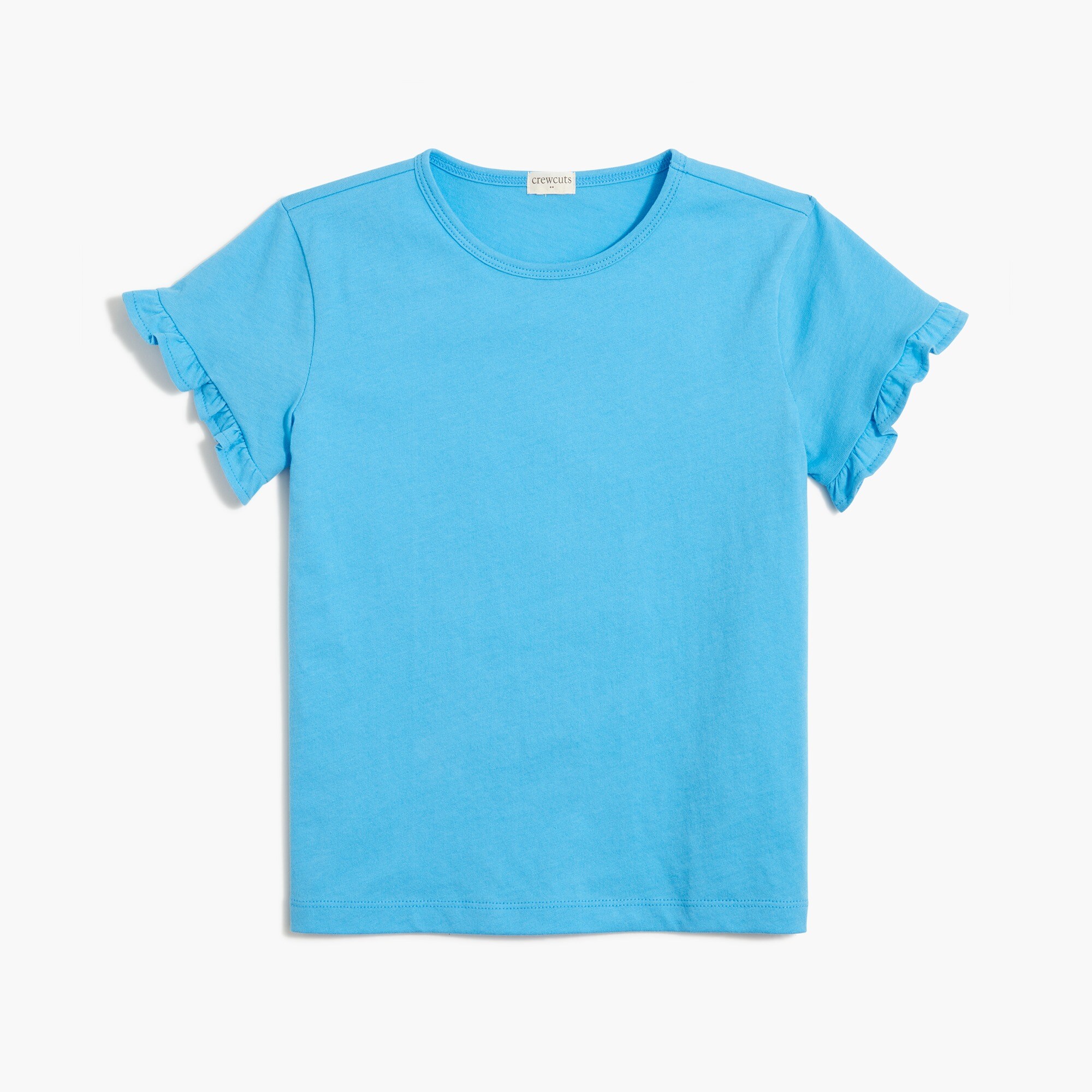 Girls' ruffle-sleeve tee