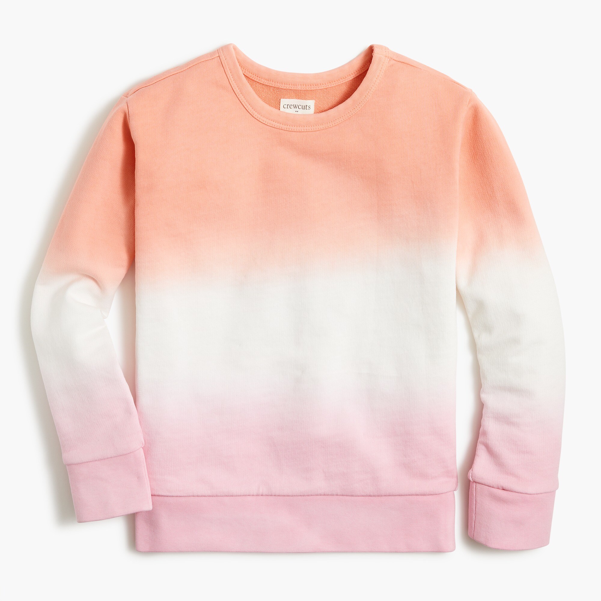 Girls' dip-dyed ombré sweatshirt