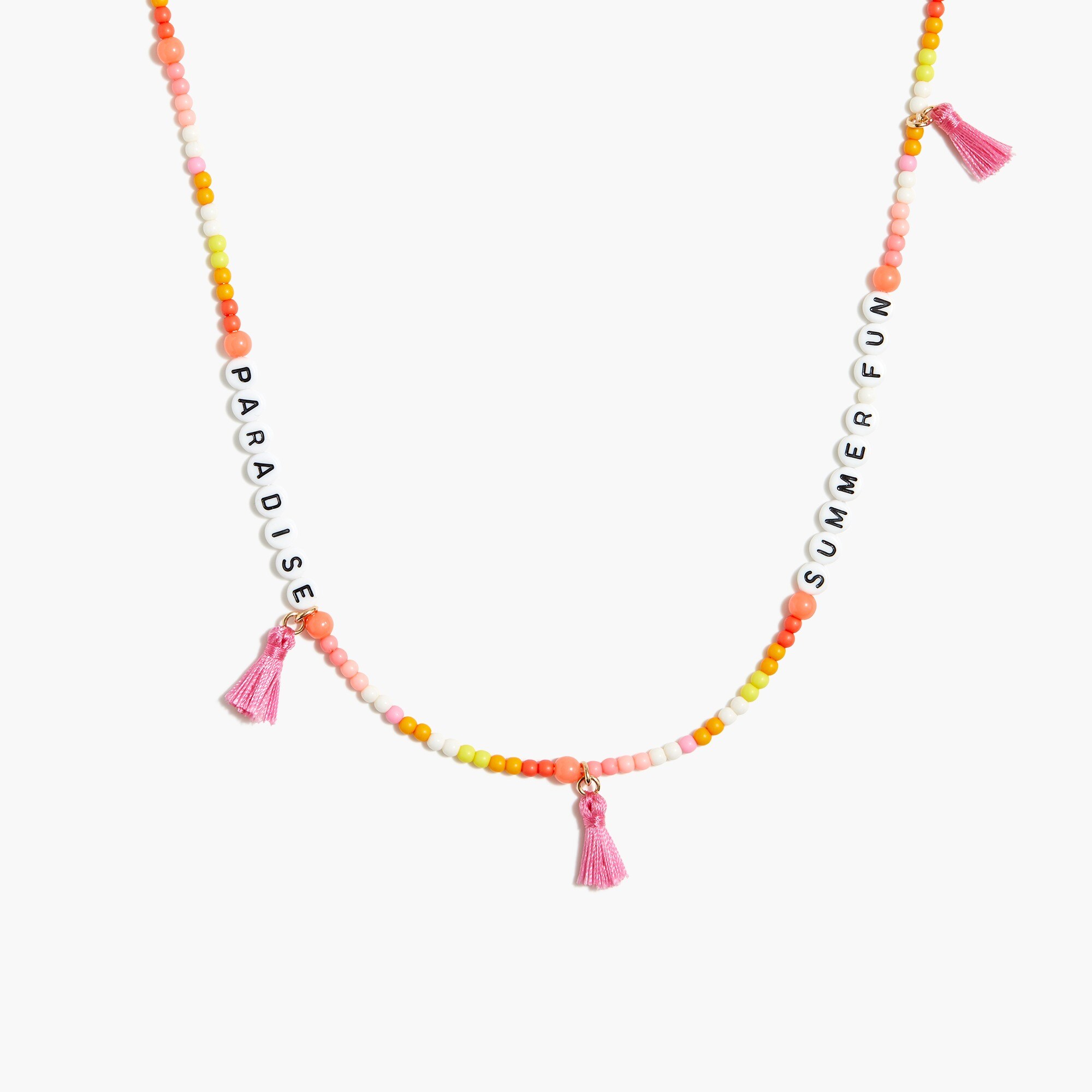 Girls' tassel necklace