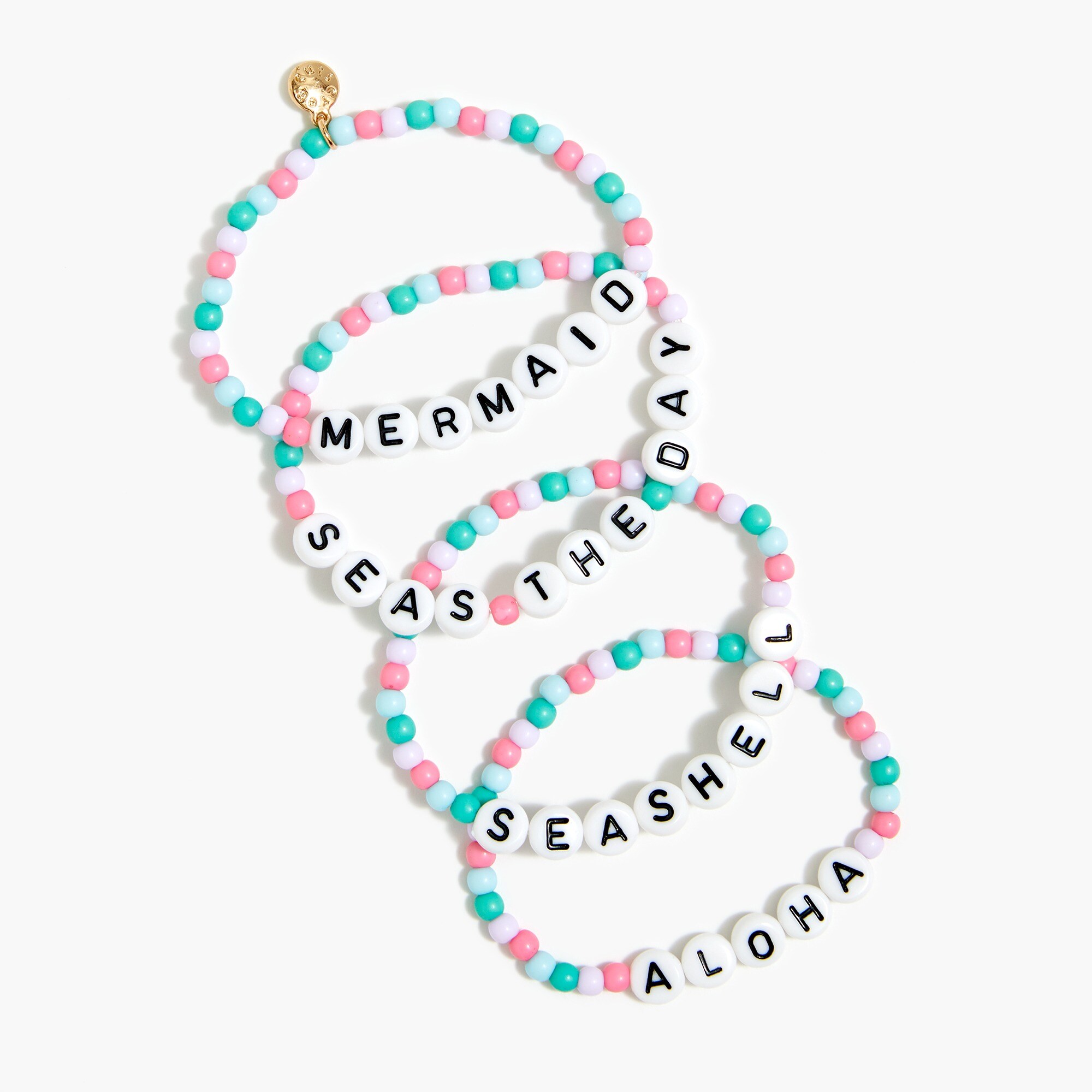 Girls' mermaid friendship bracelet set