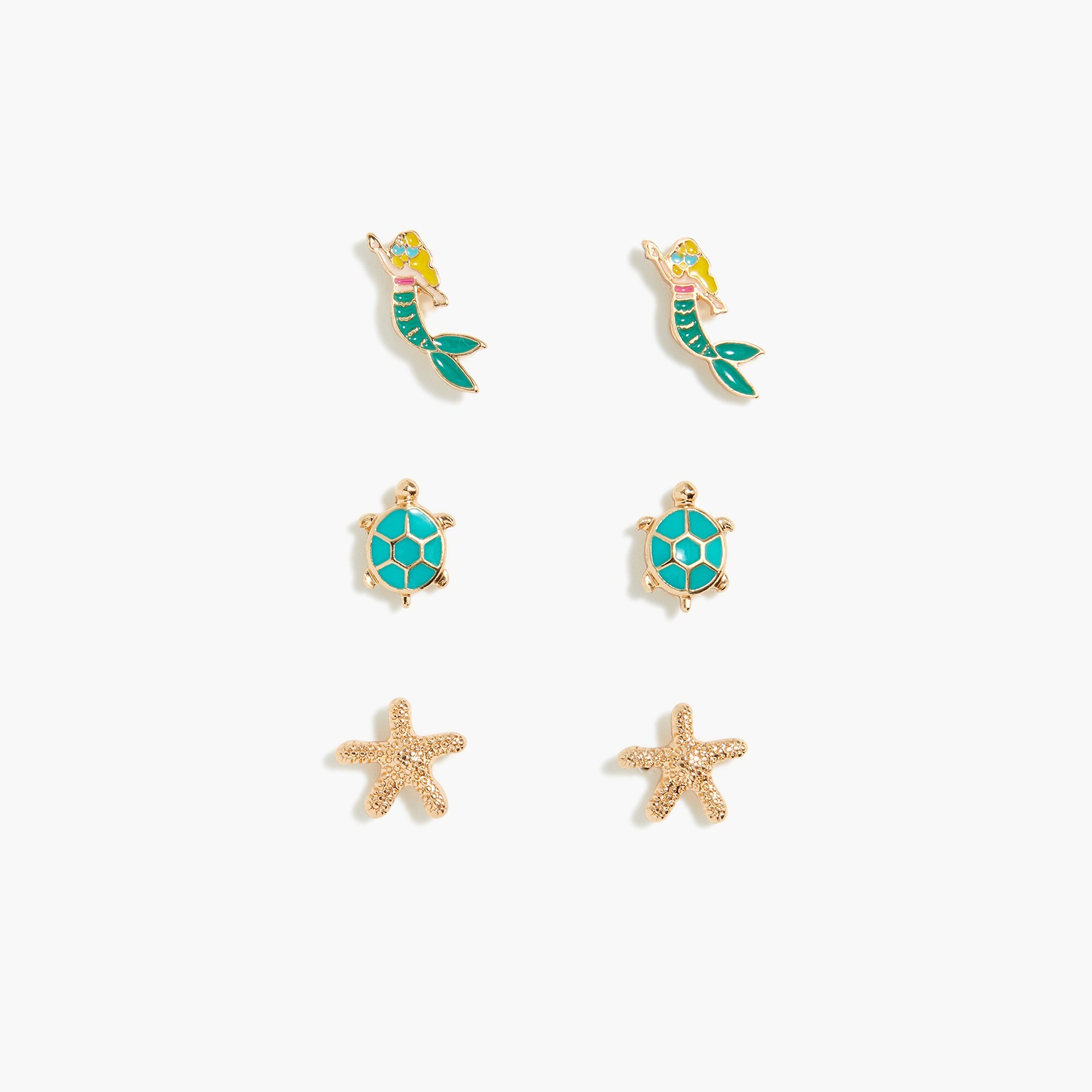 Girls' mermaid earrings