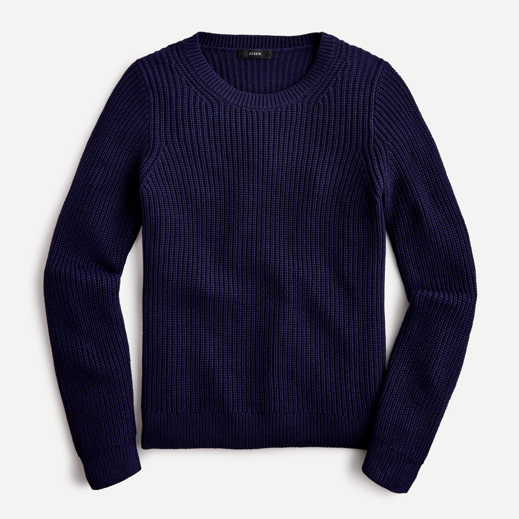J.Crew: Fisherman Crewneck Sweater In Cotton-cashmere For Women