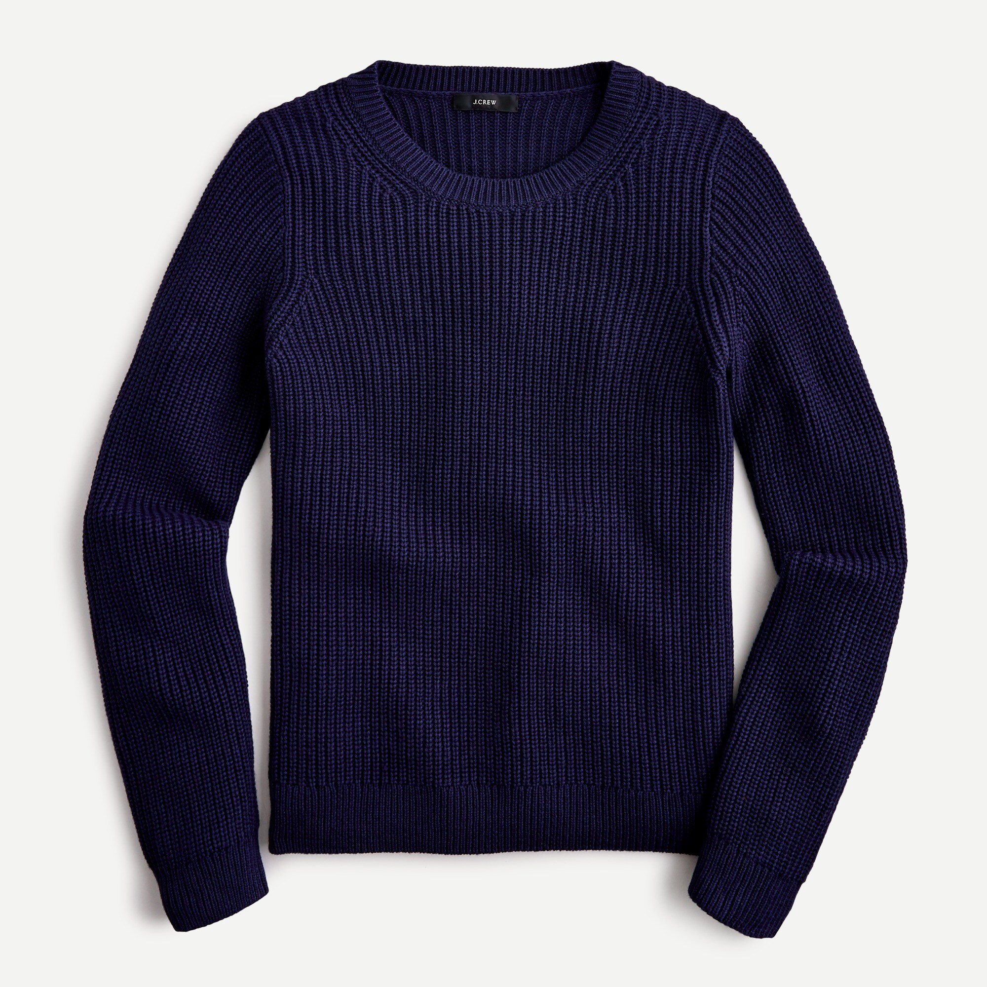 Fisherman crewneck sweater in cotton-cashmere
