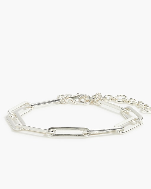 womens Paper-clip link bracelet