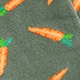 Critter socks GREEN CARROTS GALORE