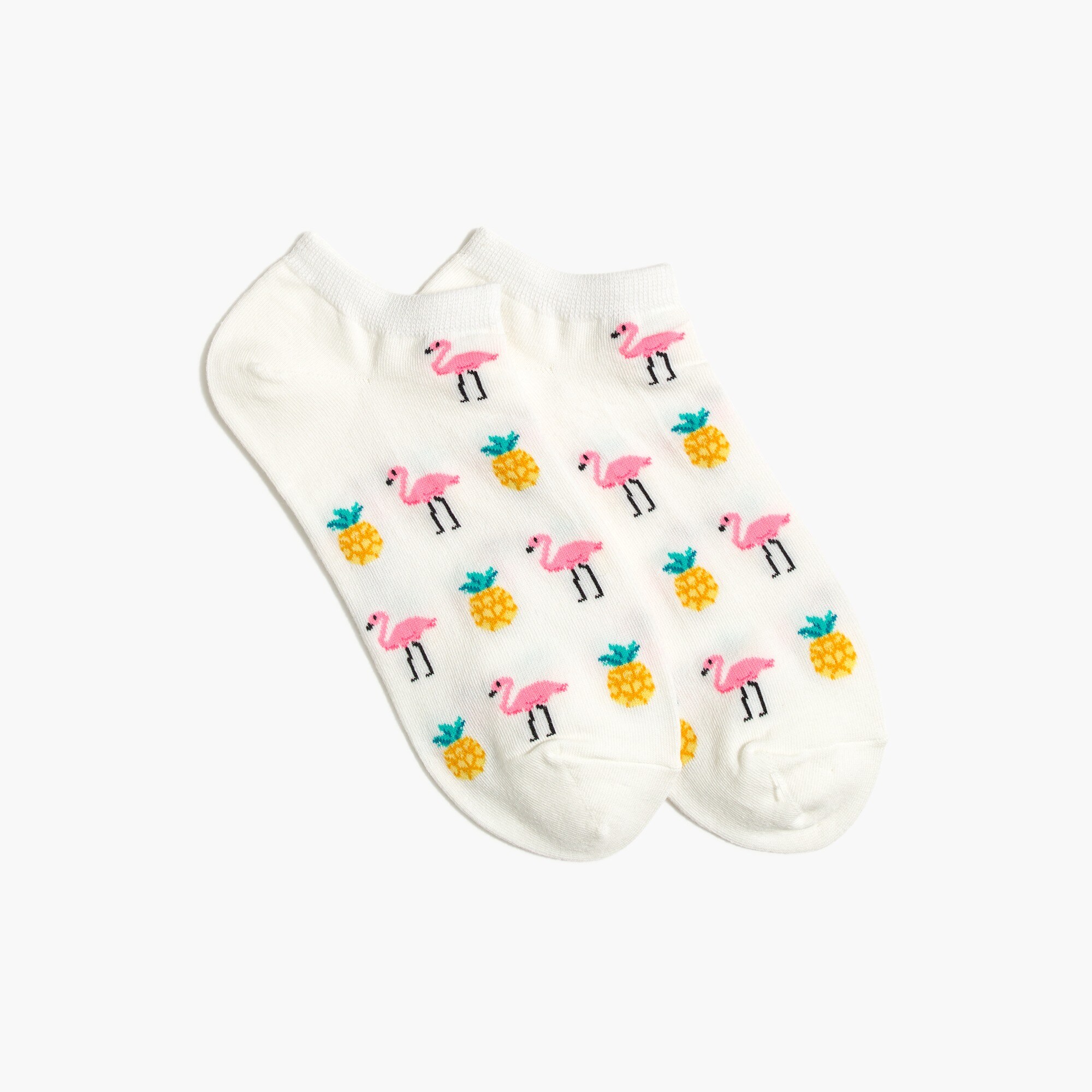 Flamingo pineapple ankle socks