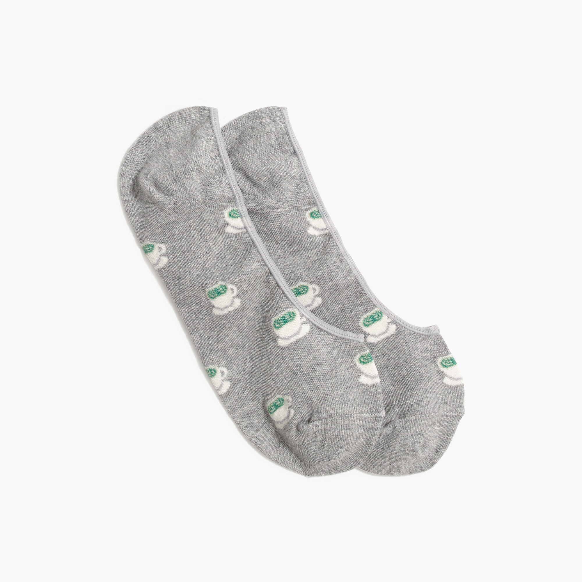 Matcha latte no-show socks