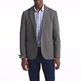 Slim-fit knit suit jacket in wool-cotton blend