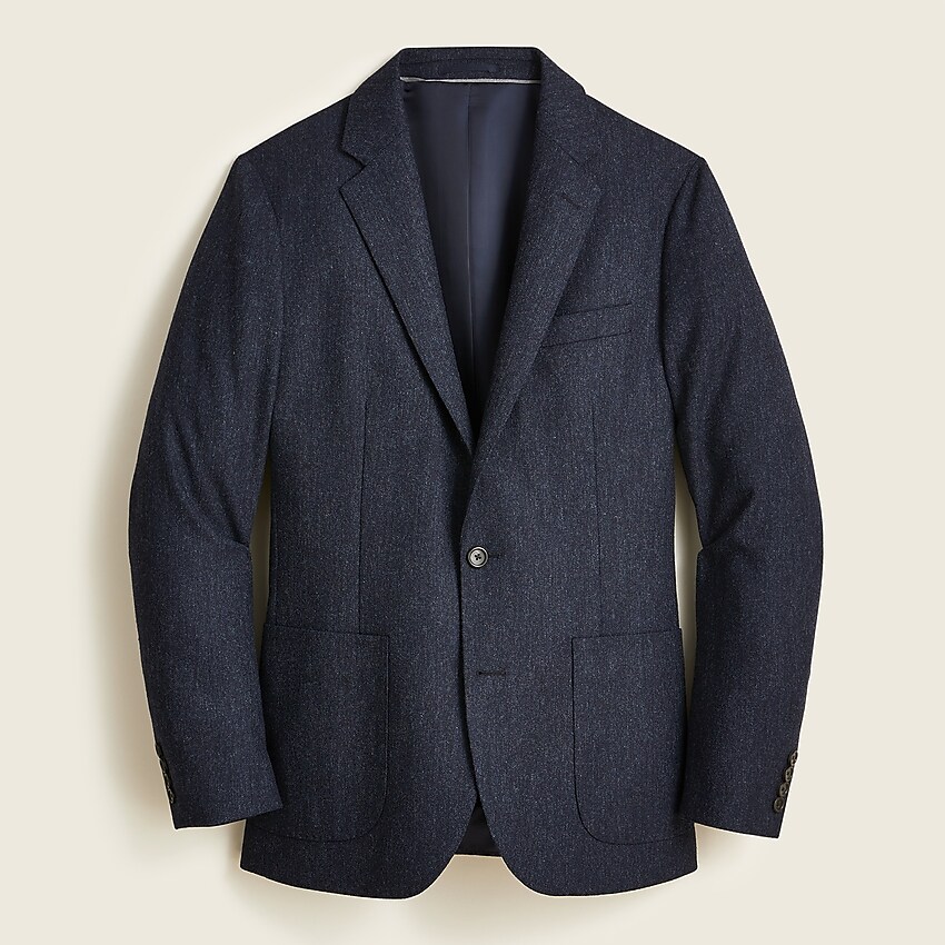 j.crew: ludlow slim-fit unstructured blazer in english wool for men, right side, view zoomed