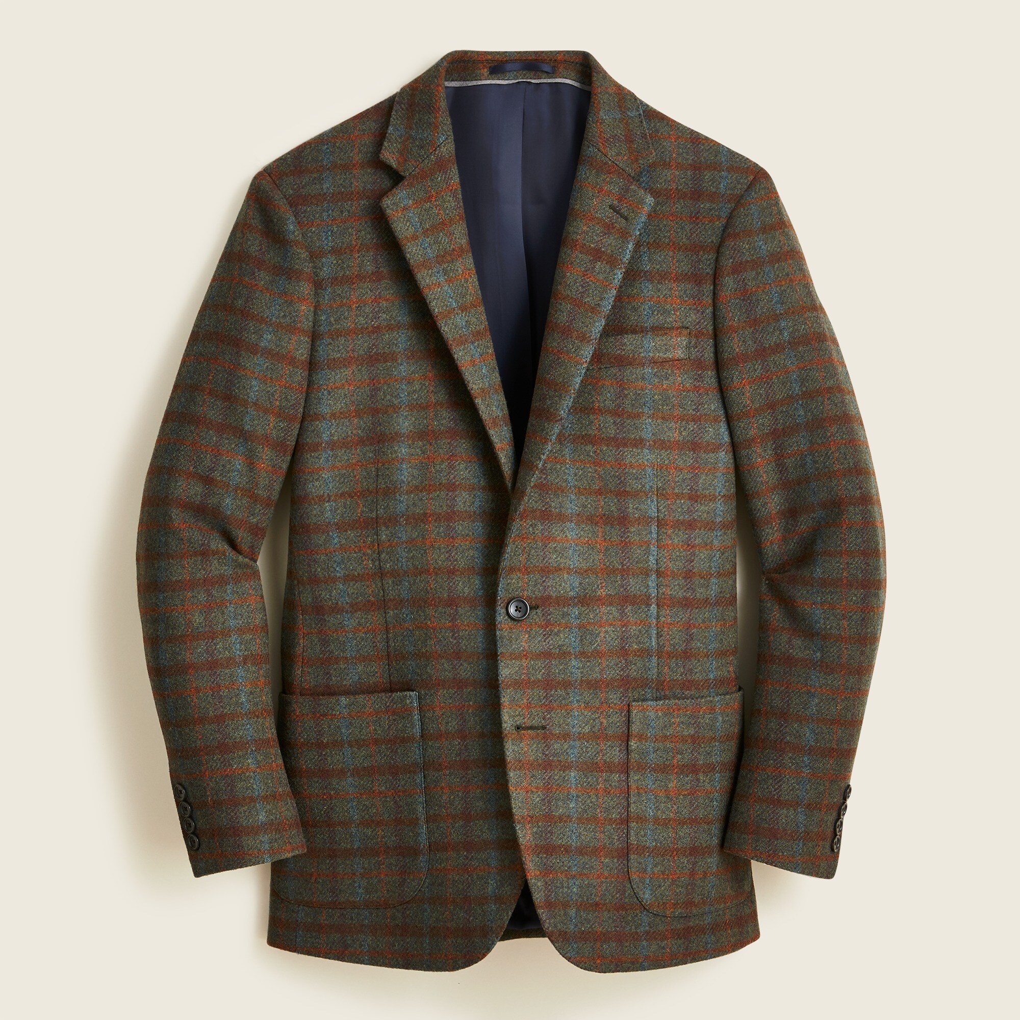 Ludlow Slim-fit patch pocket blazer in wool blend