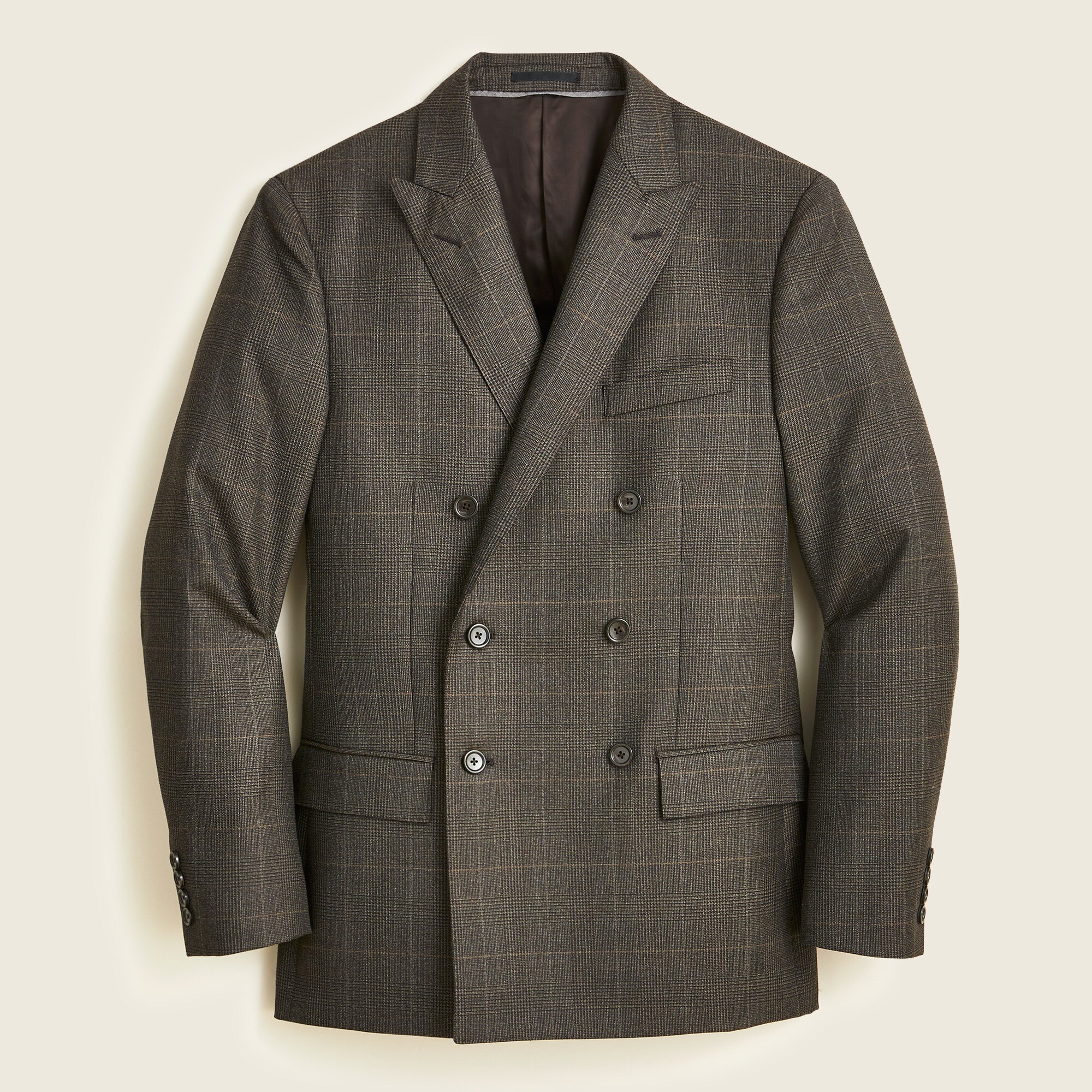 Ludlow Slim-fit double-breasted suit jacket in Italian wool