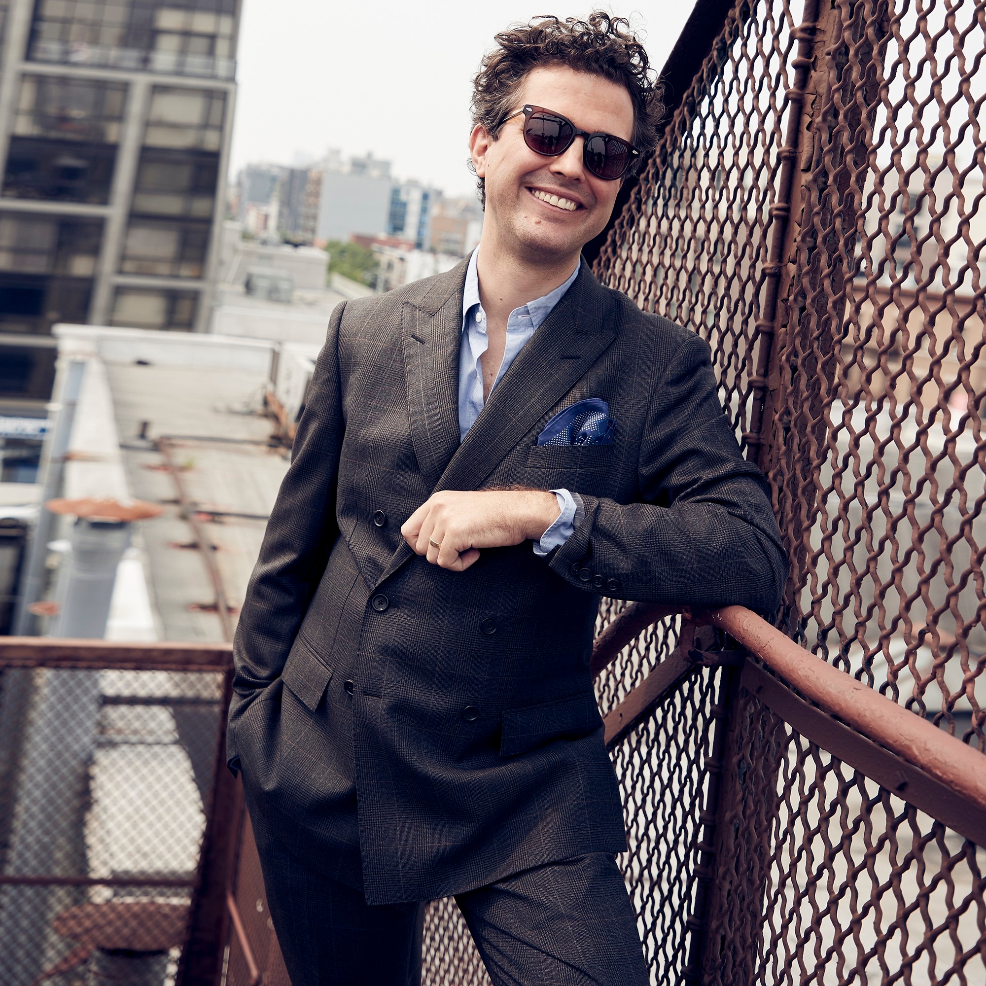 Ludlow Slim-fit Double-breasted Suit Jacket In Italian Wool For