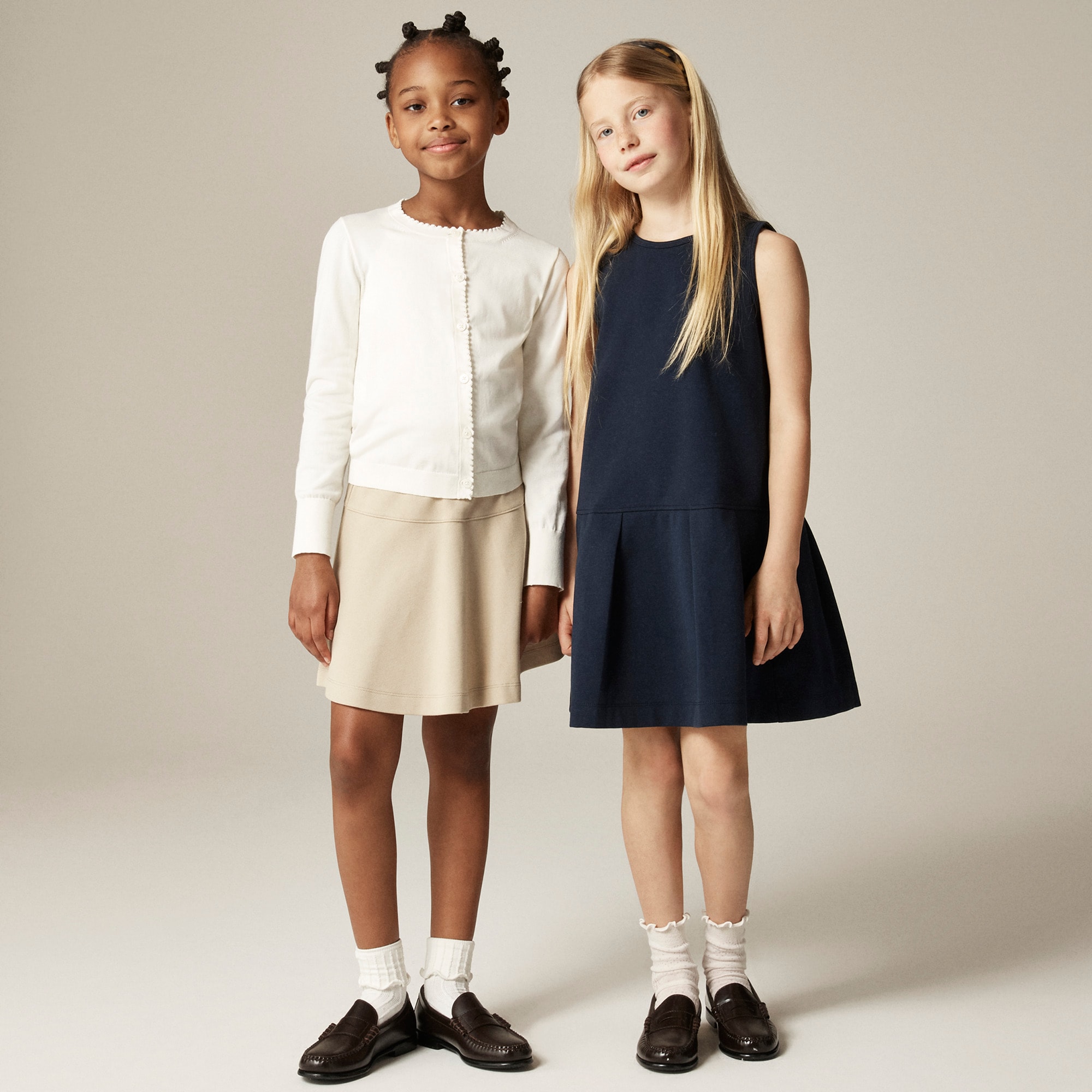 Girls' ponte uniform skirt