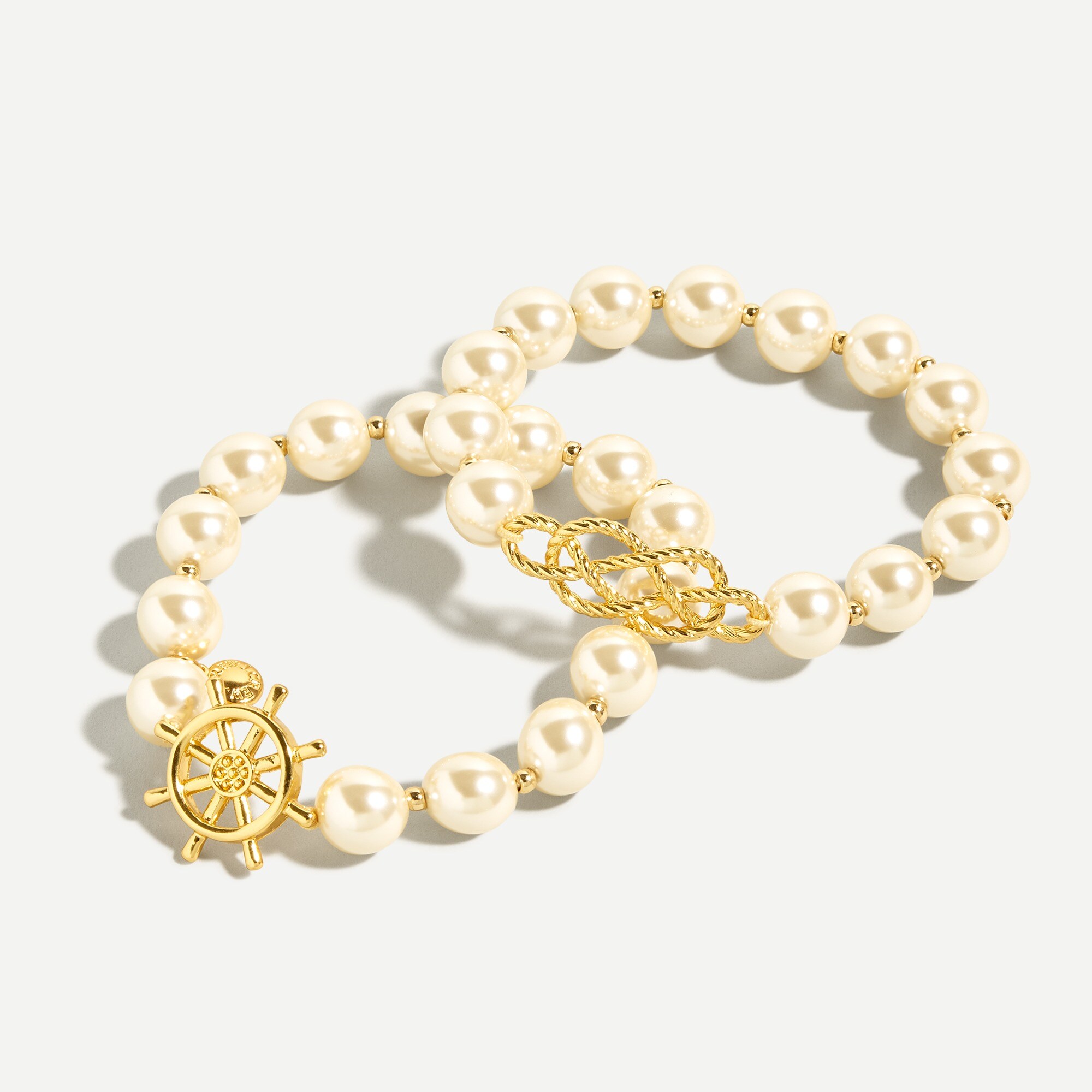 TATIANA】Pearl and Color Cubic jewel Bracelet～2点セット