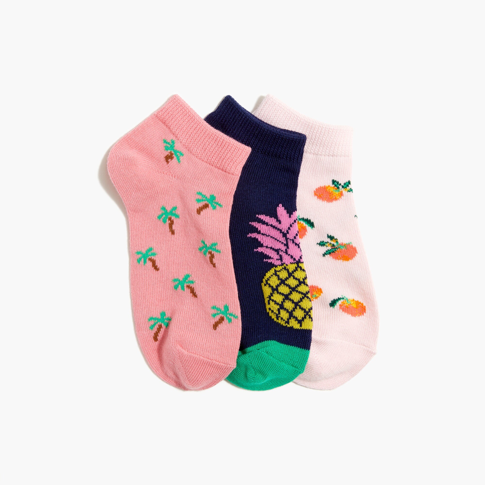 Girls' rainbow pineapple socks