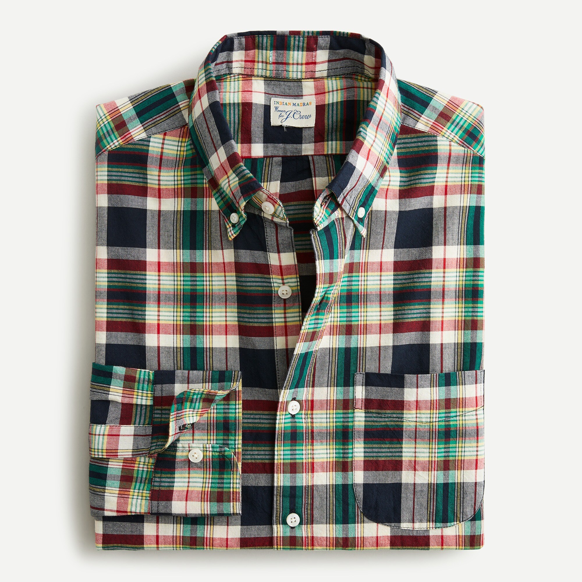 Indian madras shirt in plaid