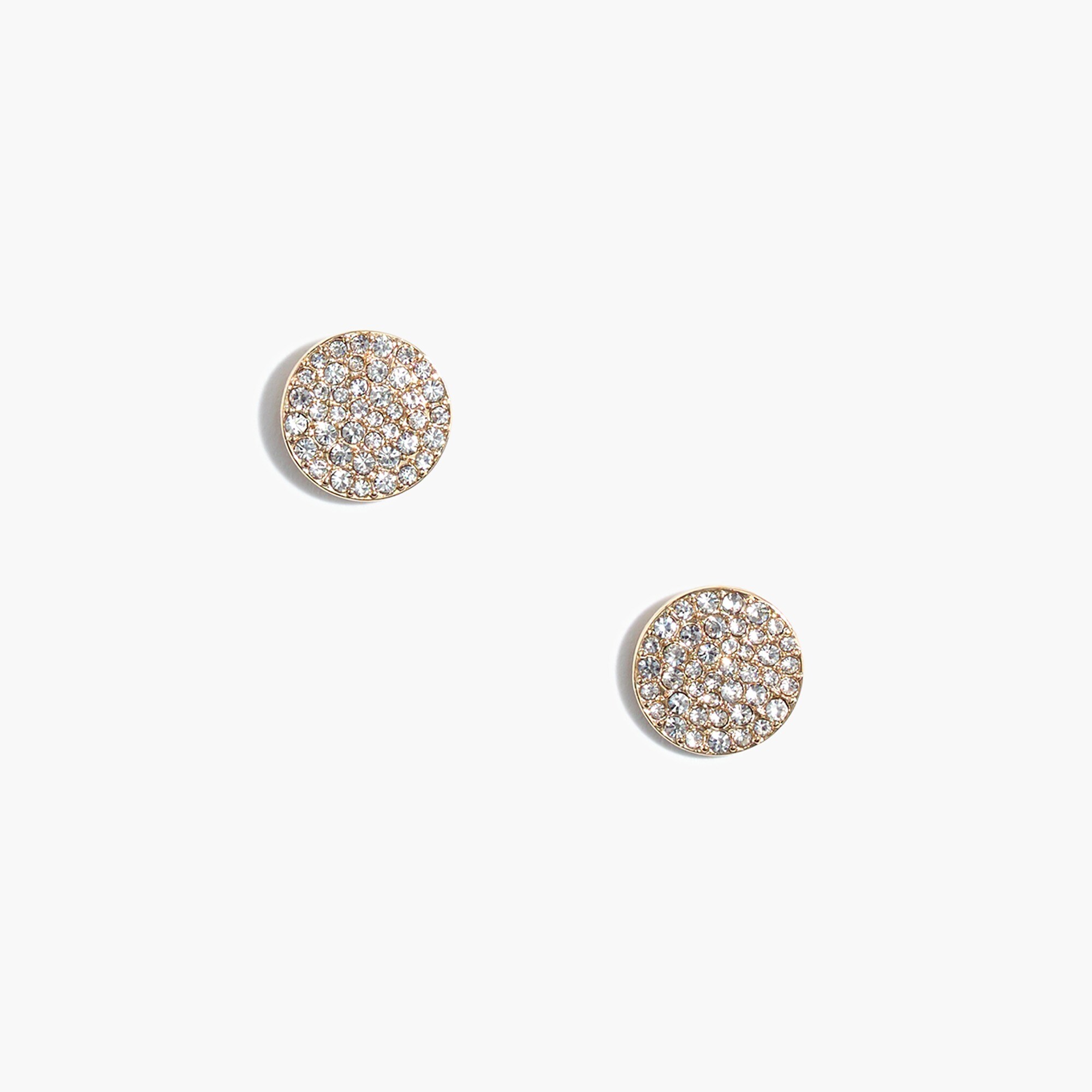 Pavé crystal stud earrings