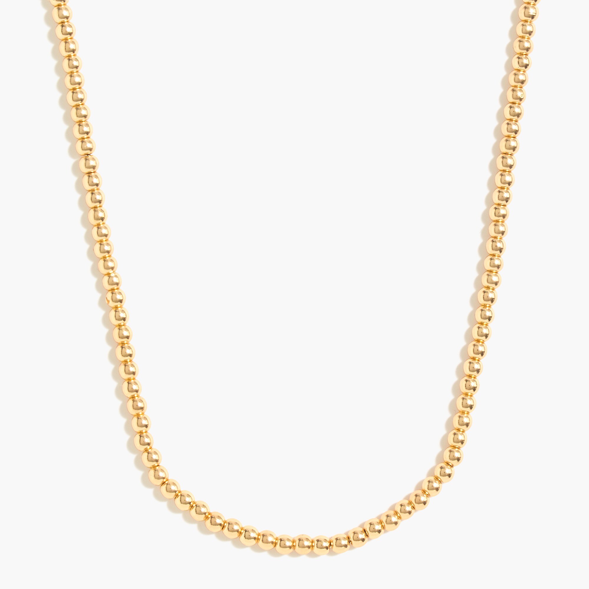 Gold beaded ball necklace