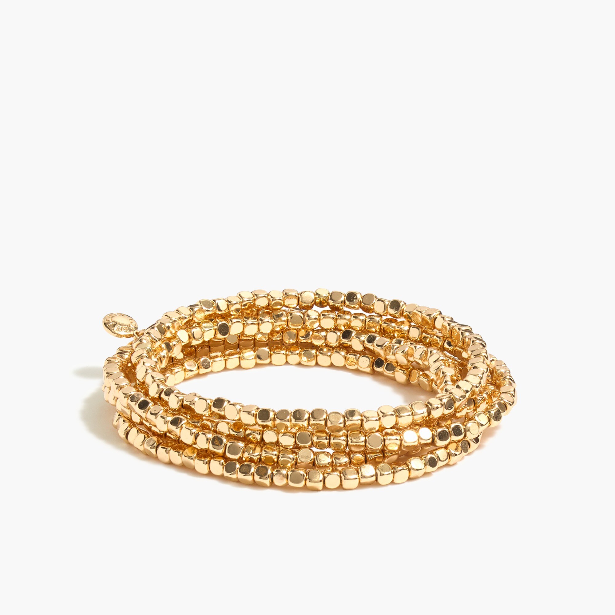 womens Tiny beads stretch bracelets set-of-six