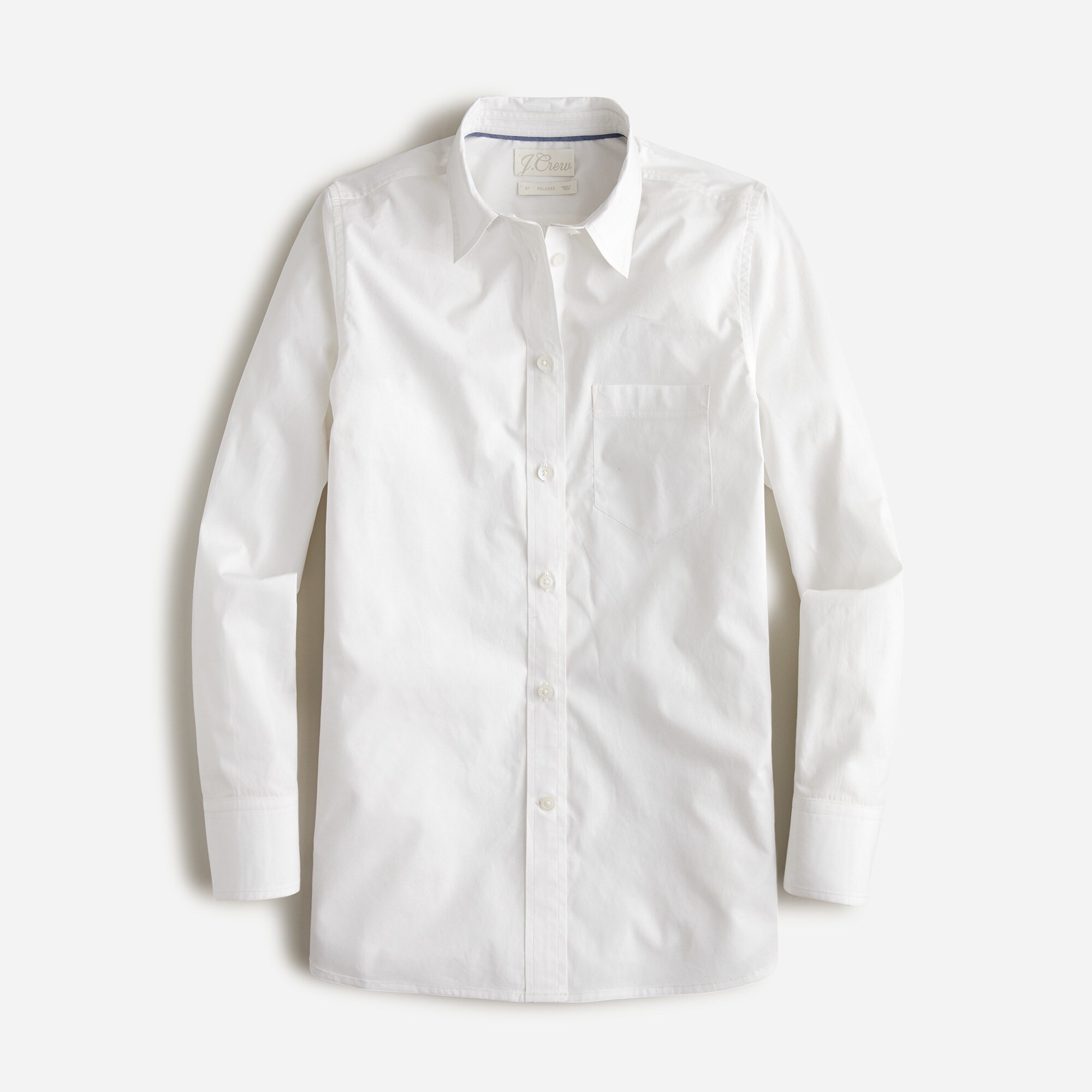 Classic-fit crisp cotton poplin shirt