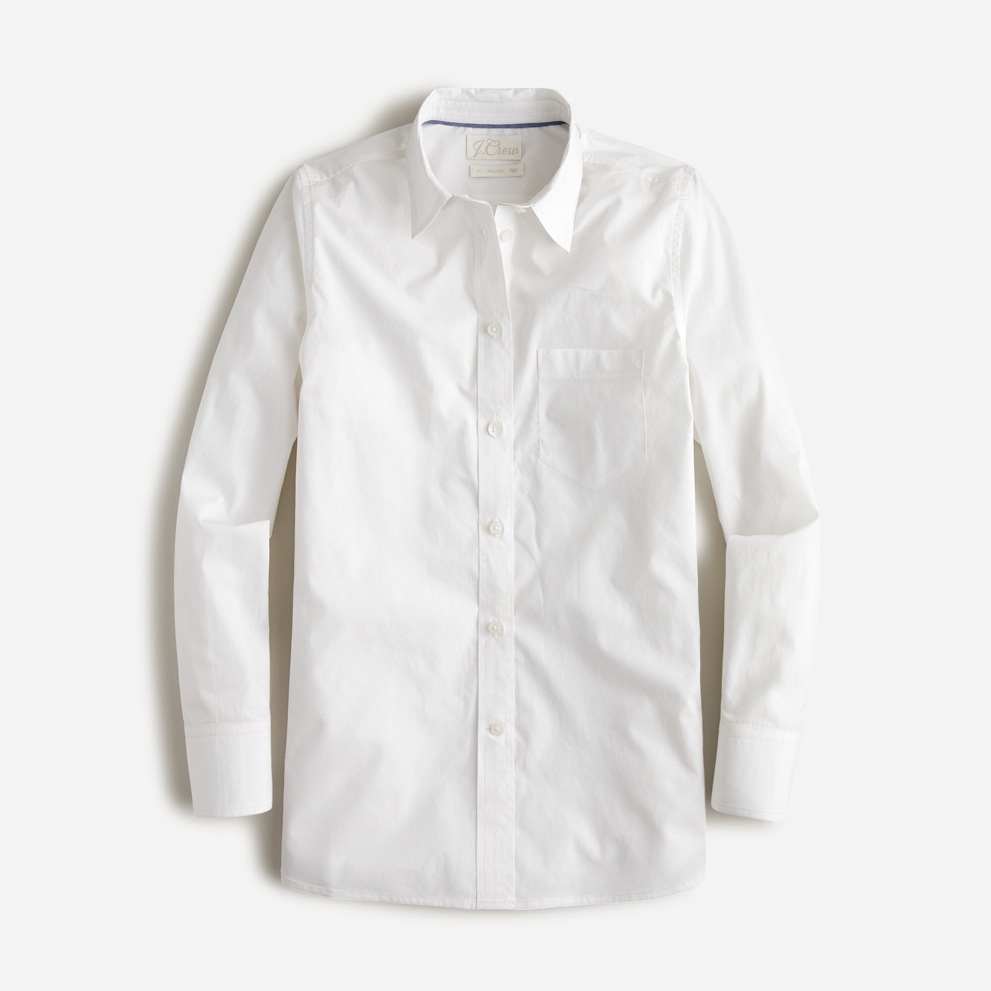  Petite classic-fit crisp cotton poplin shirt
