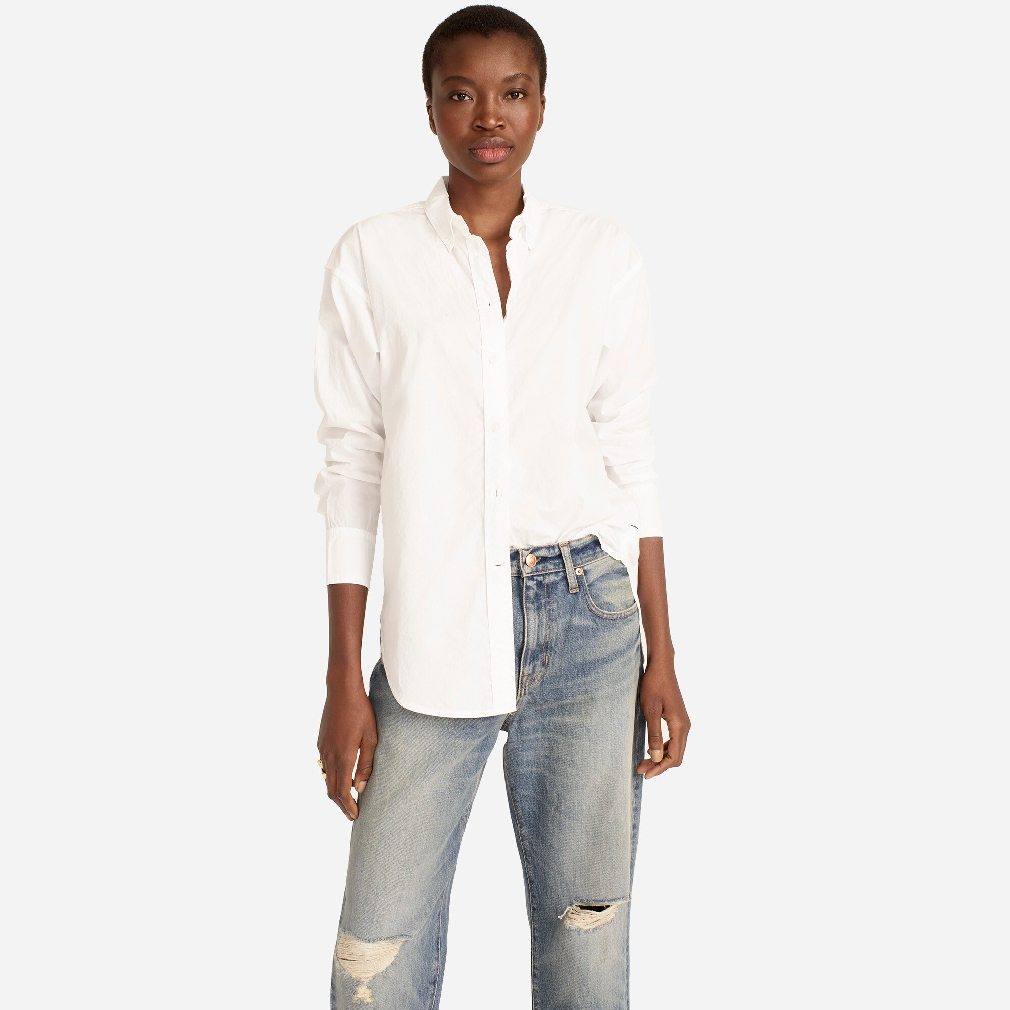 White Monogram Patch Jeans - Women - Ready-to-Wear