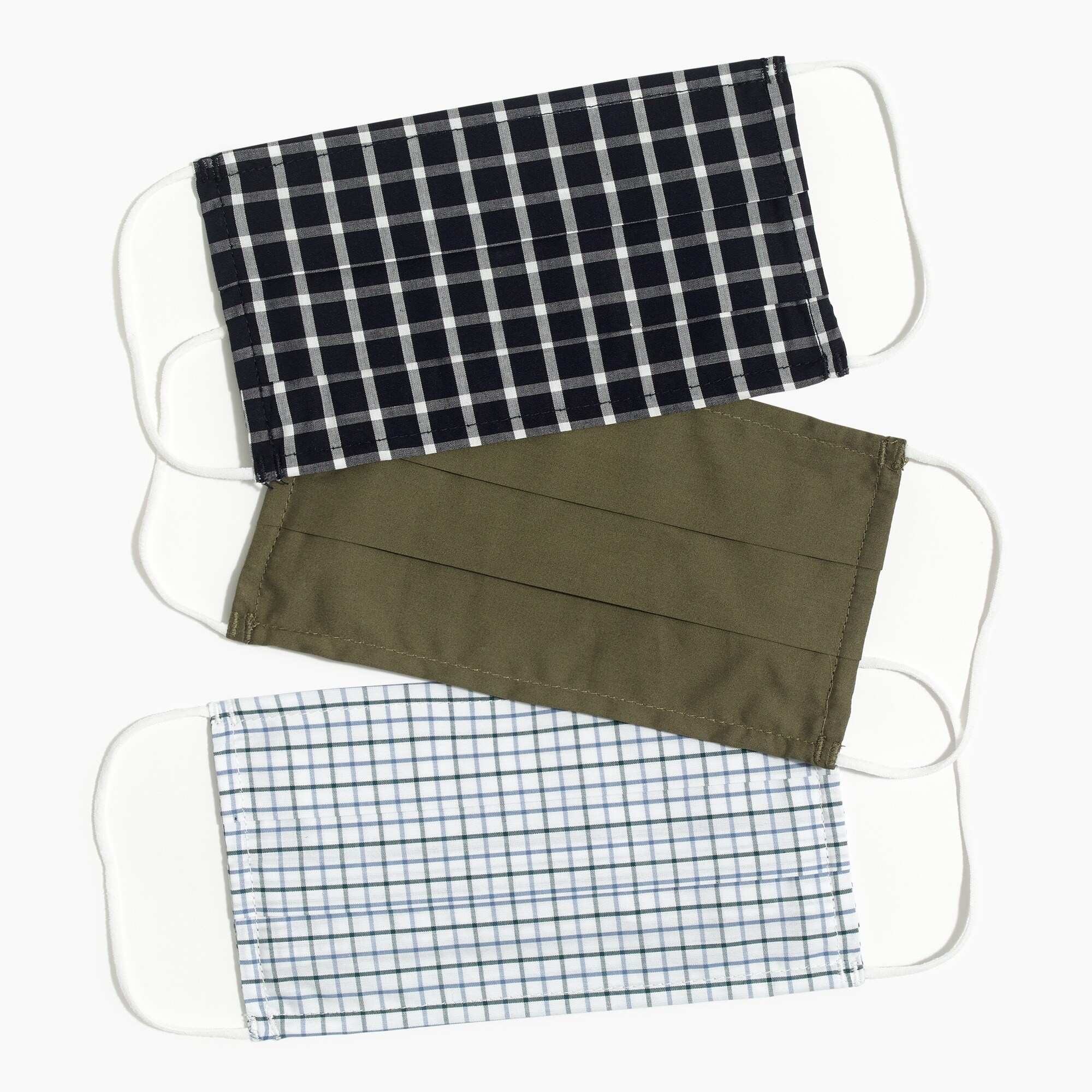 Pack-of-three nonmedical face masks