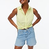 Sleeveless button-up shirt in signature fit