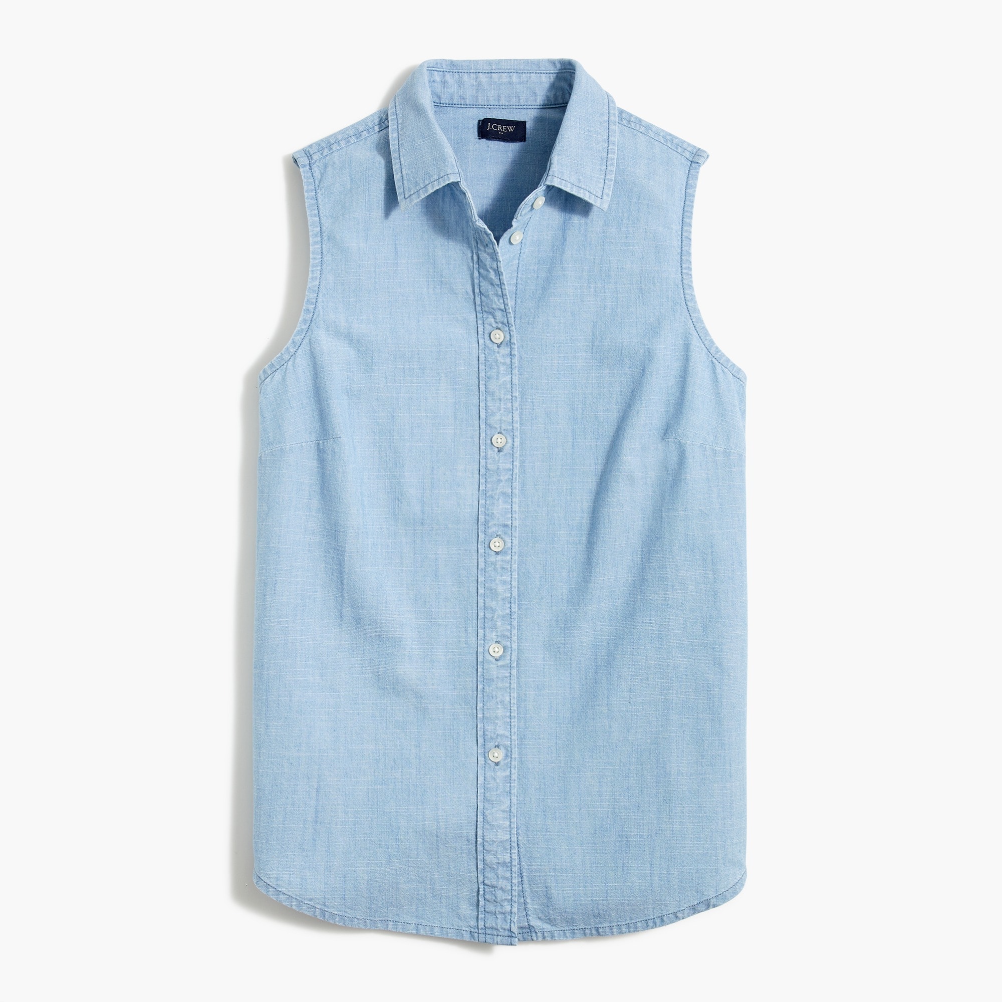 Chambray button-up shirt in signature fit