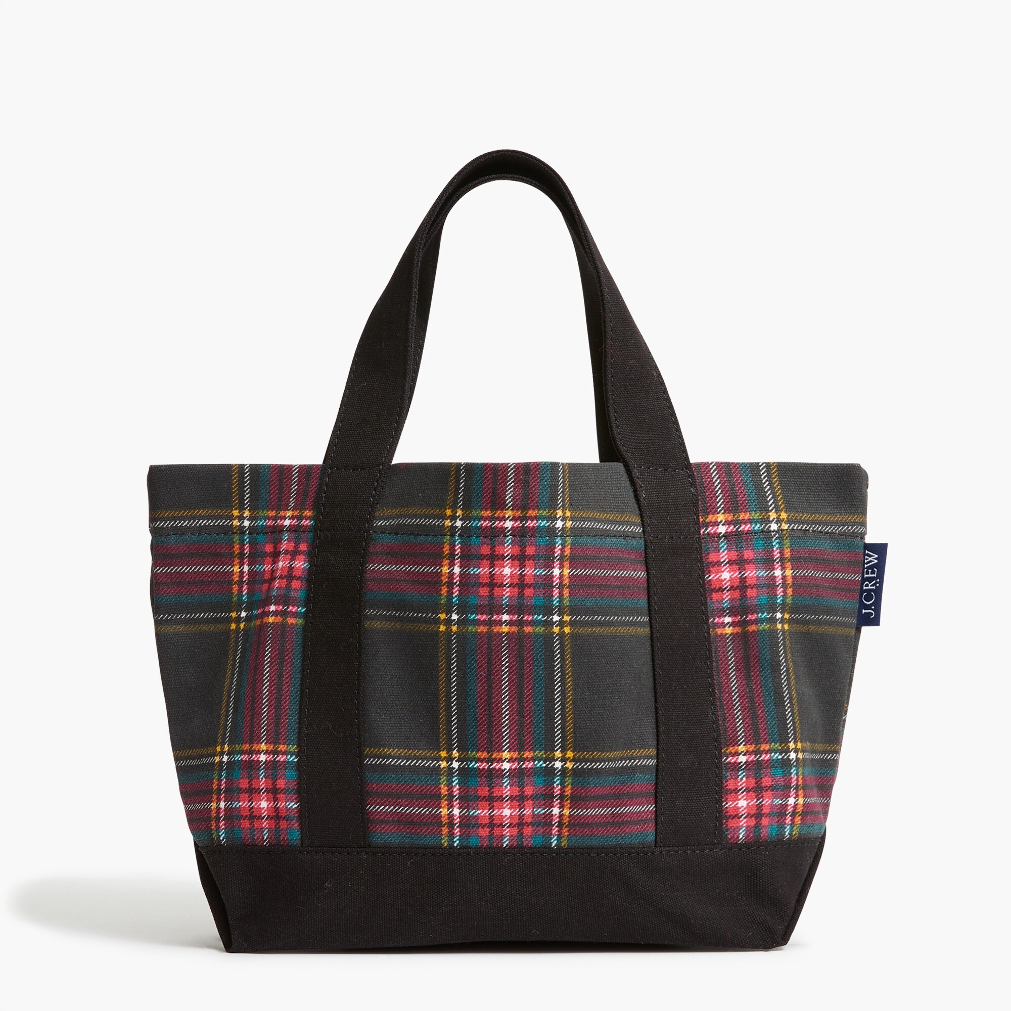 Mini structured canvas tote bag