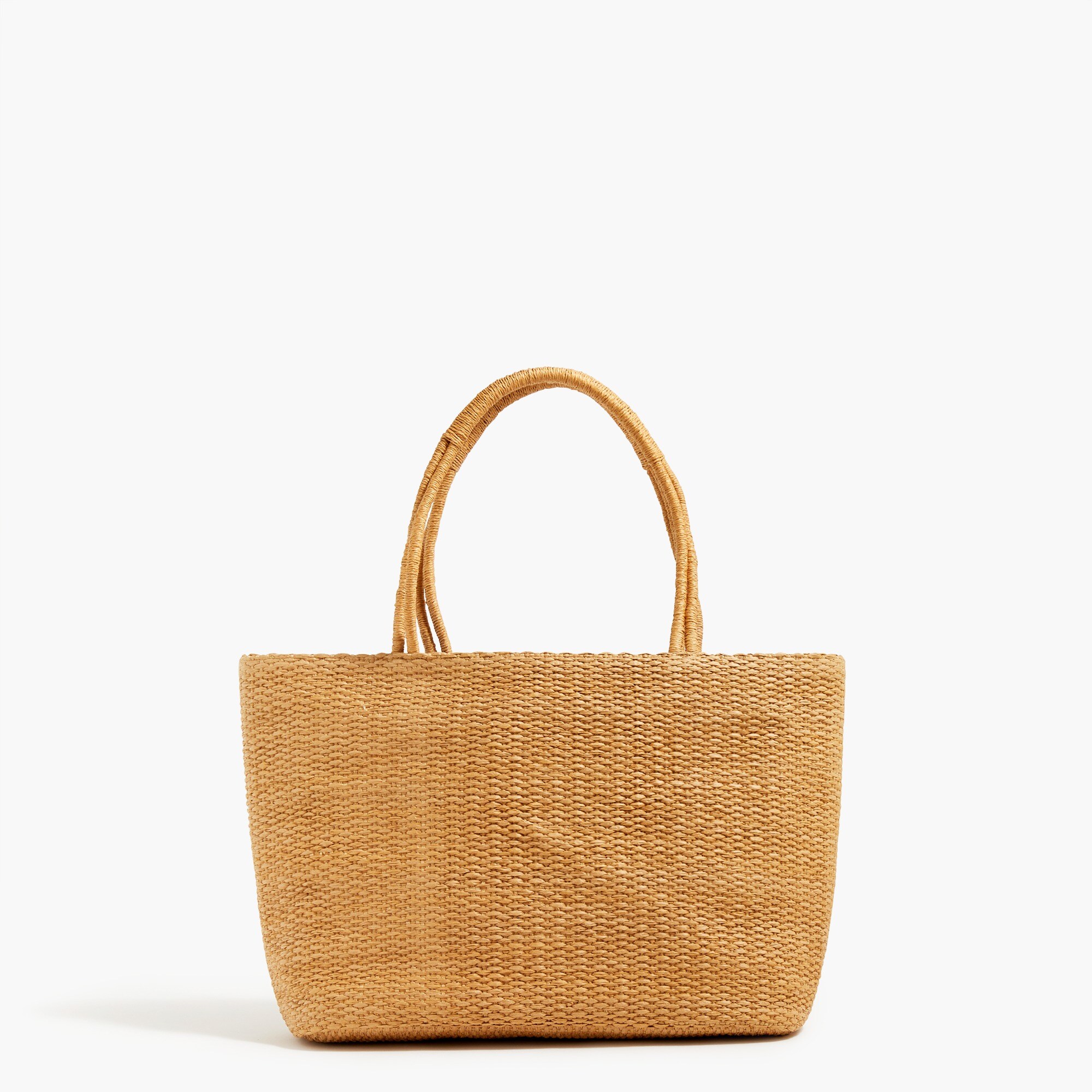 J.Crew: Woven Straw Market Tote For Women