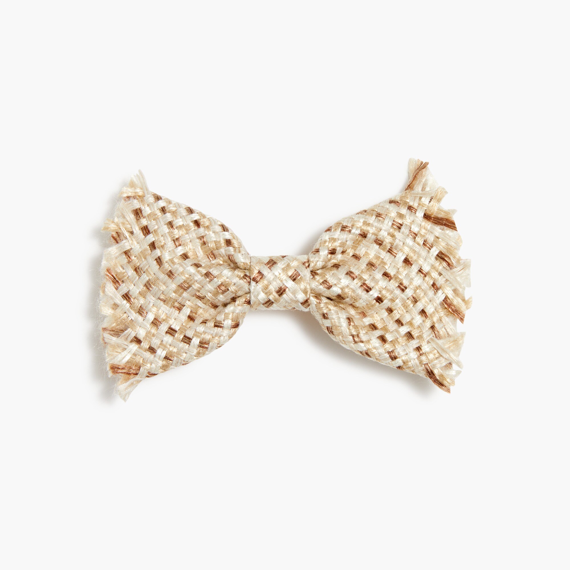 Raffia bow barrette