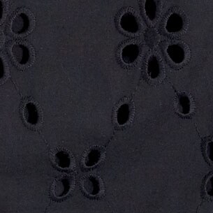 Sleeveless eyelet ruffle top BLACK factory: sleeveless eyelet ruffle top for women