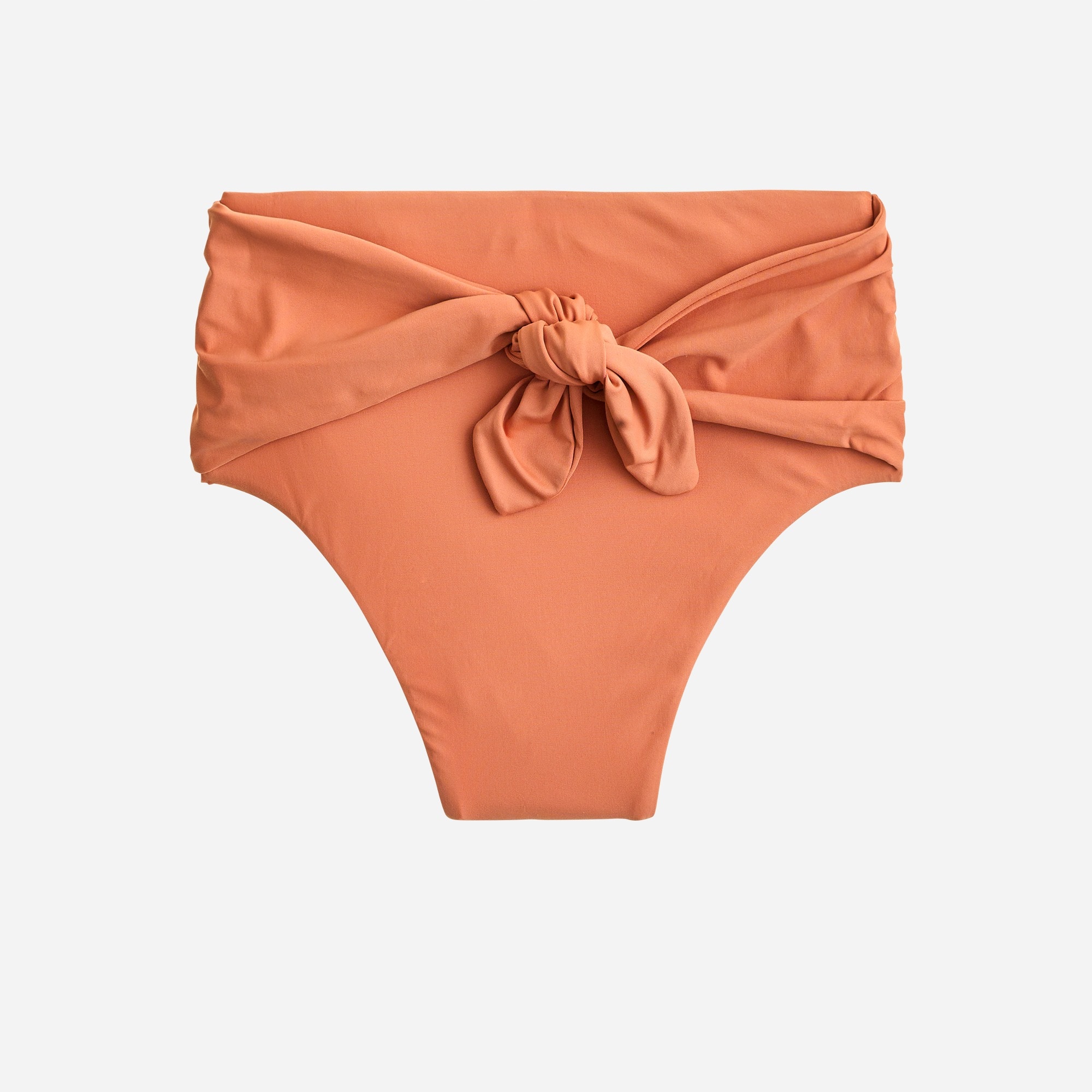  High-cut tie-waist bikini bottom